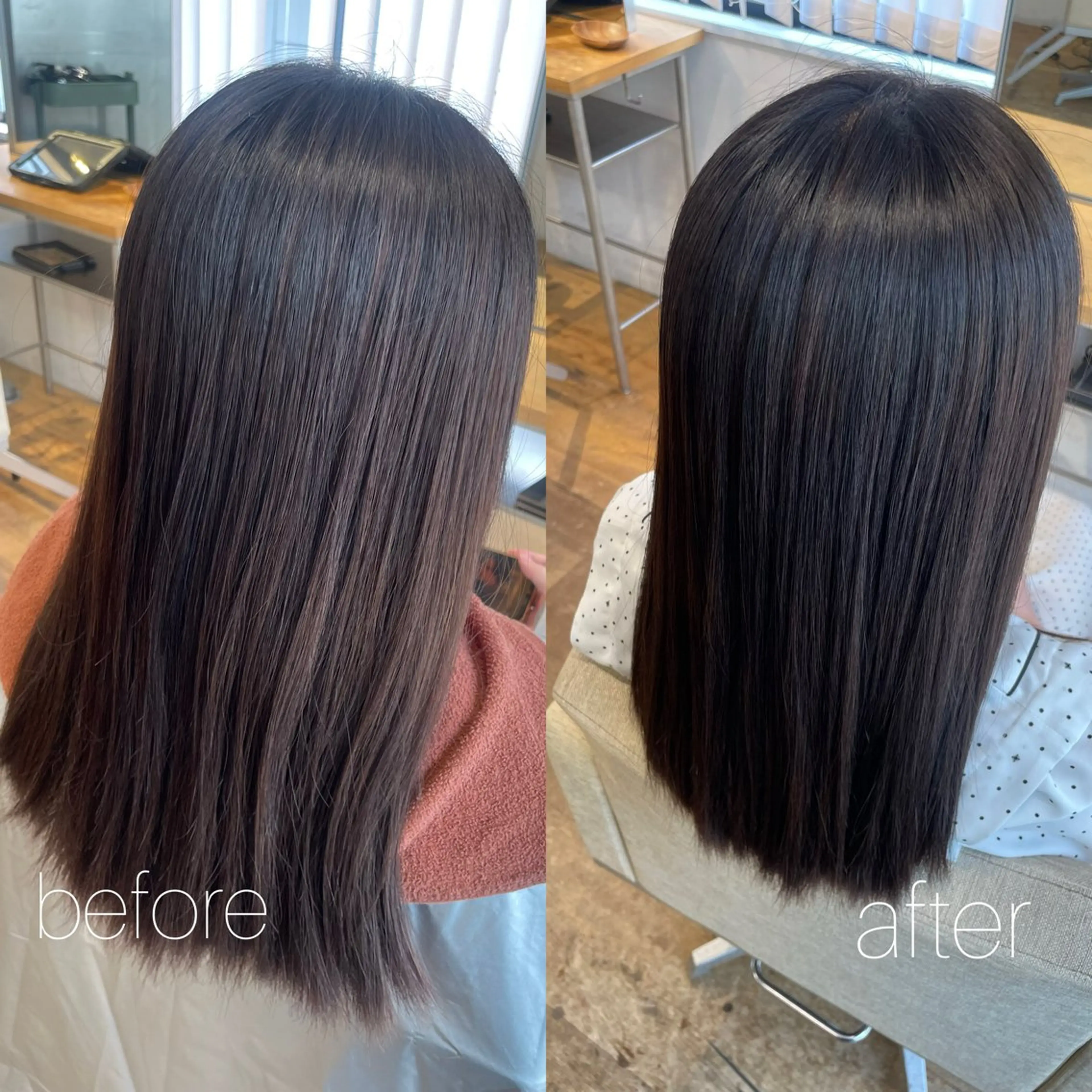 セミロング BELO 愛未のヘアスタイル