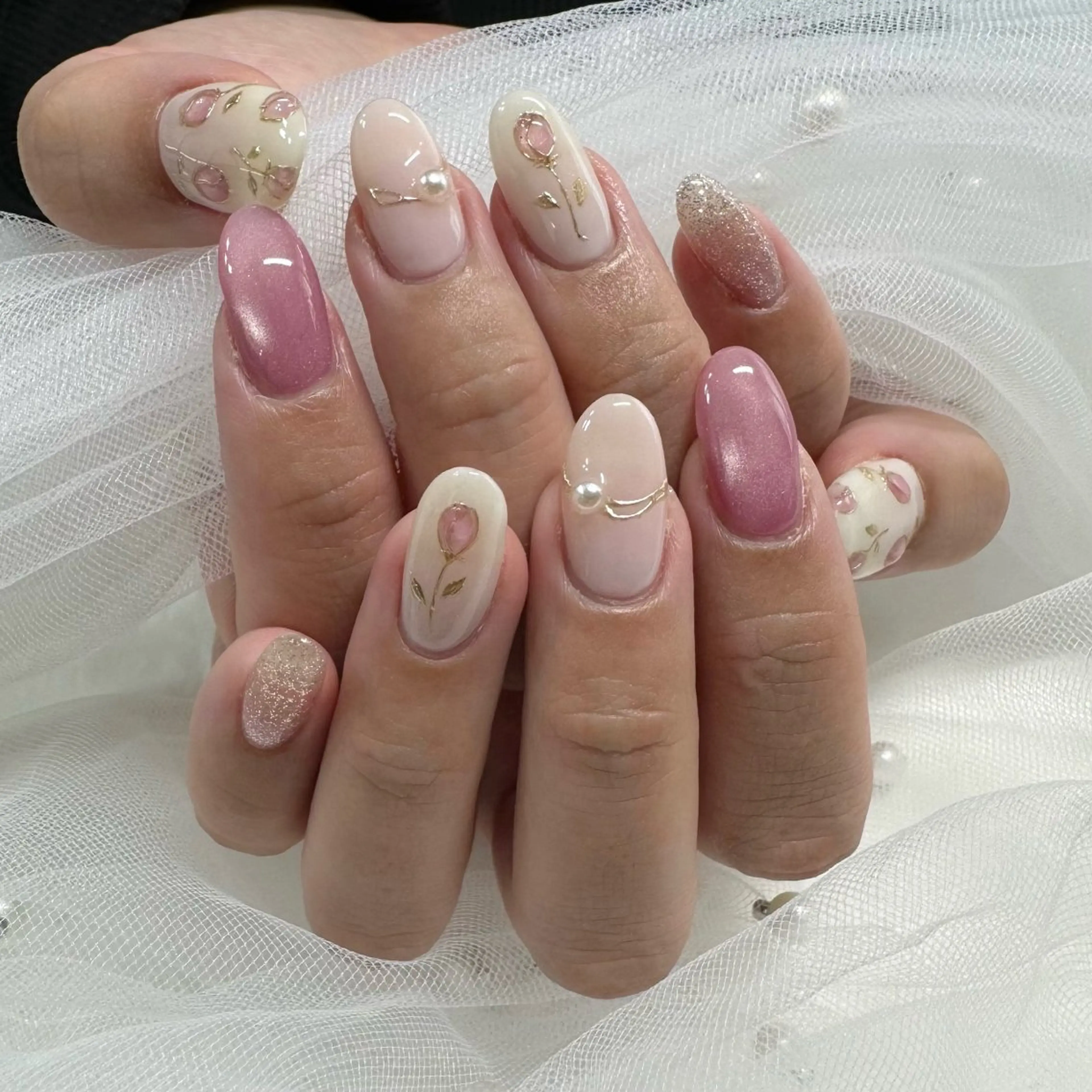 ネイル ジェルネイル 東 千夏のネイルデザイン