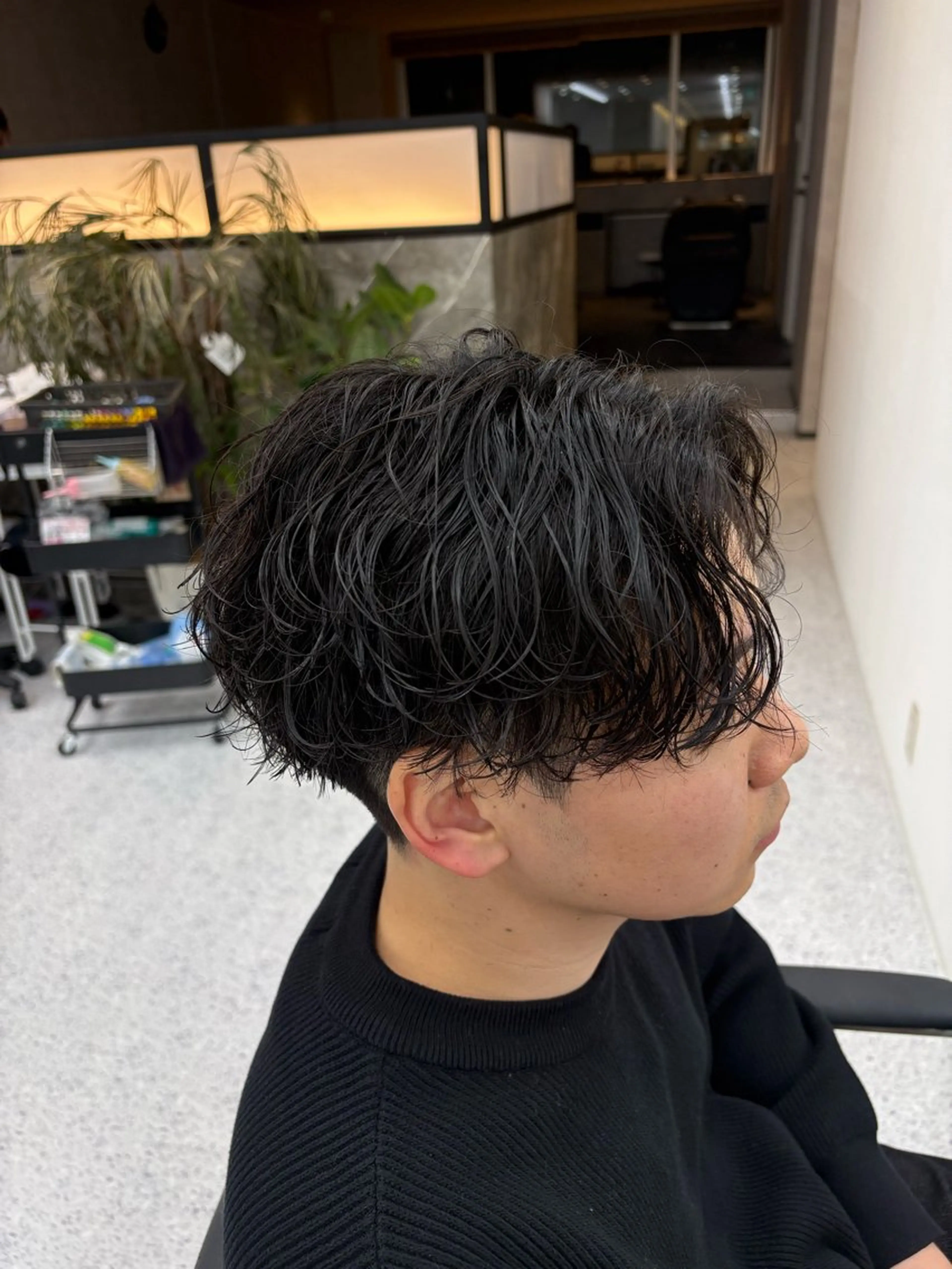 パーマ メンズ カット パーマ 笹江 瑞穂のヘアスタイル