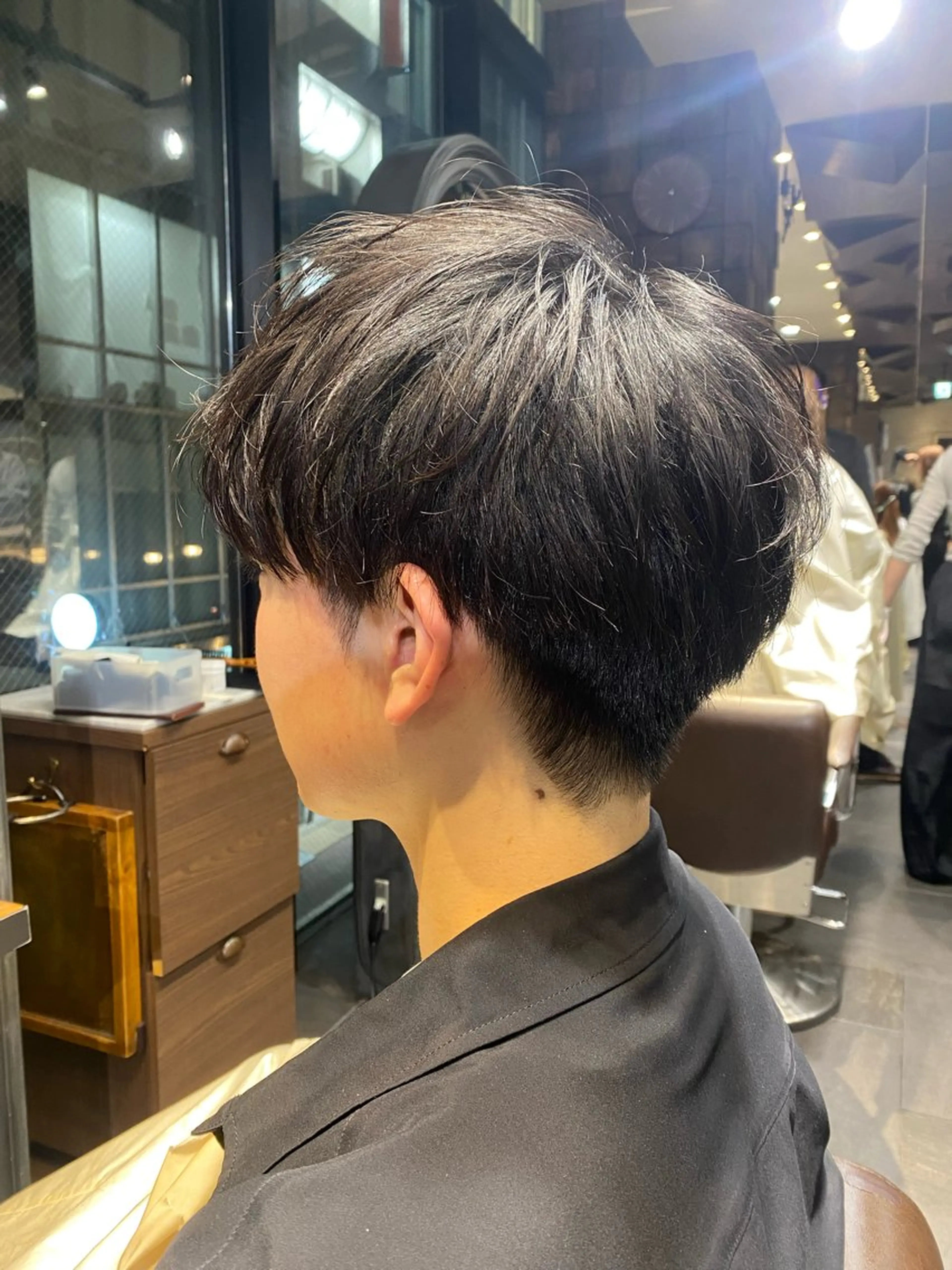 ショート メンズ マッシュ 刈り上げ カット トリートメント 韓国ヘア/銀座/艶髪 /MINX/ウチダのヘアスタイル