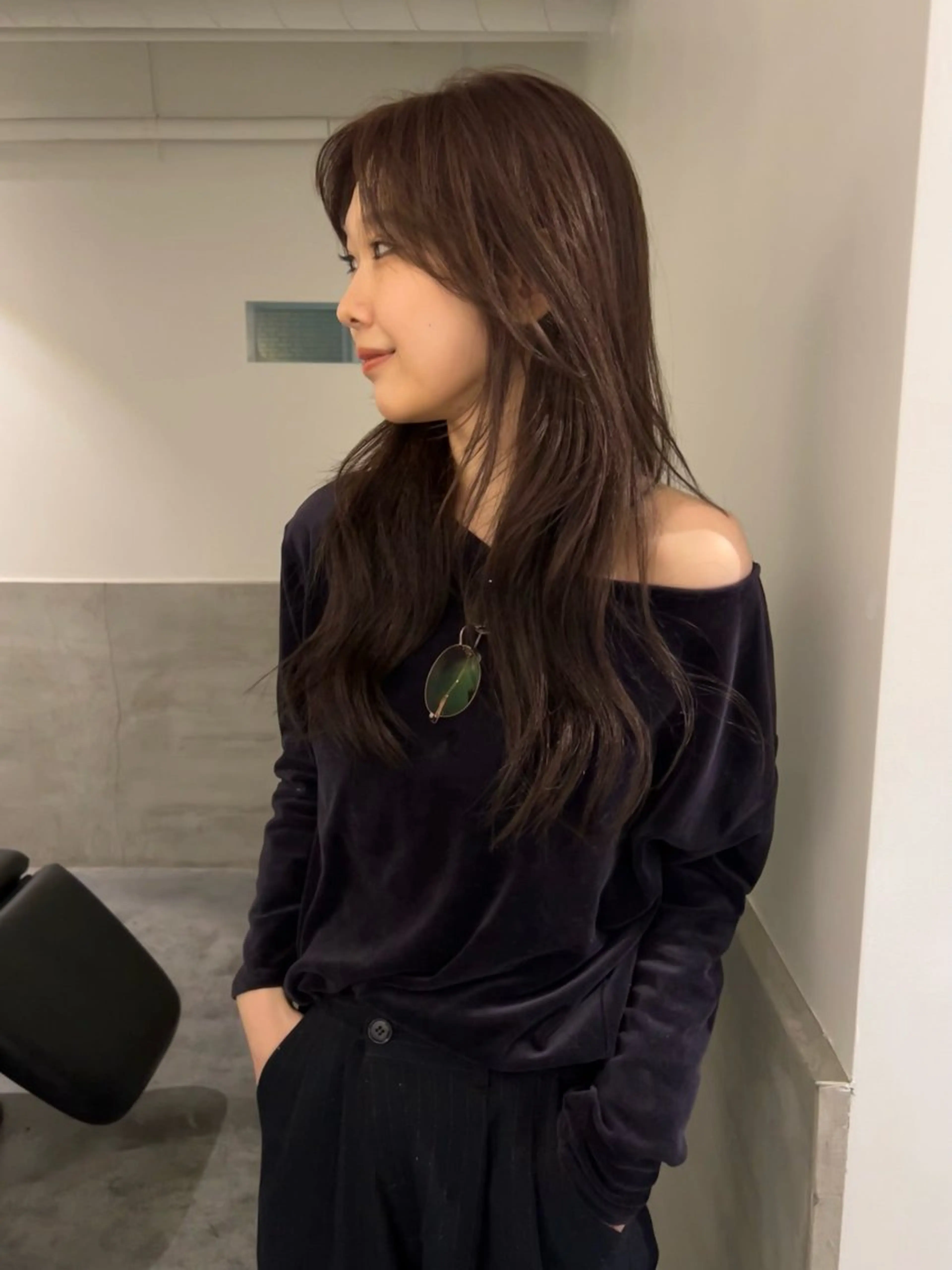 セミロング カラー ベージュカラー ブリーチ ダブルカラー ブリーチなしカラー オリーブベージュ ヘアカラー トリートメント KOCHAB本山所属・三谷はるな /名古屋/本山のヘアスタイル