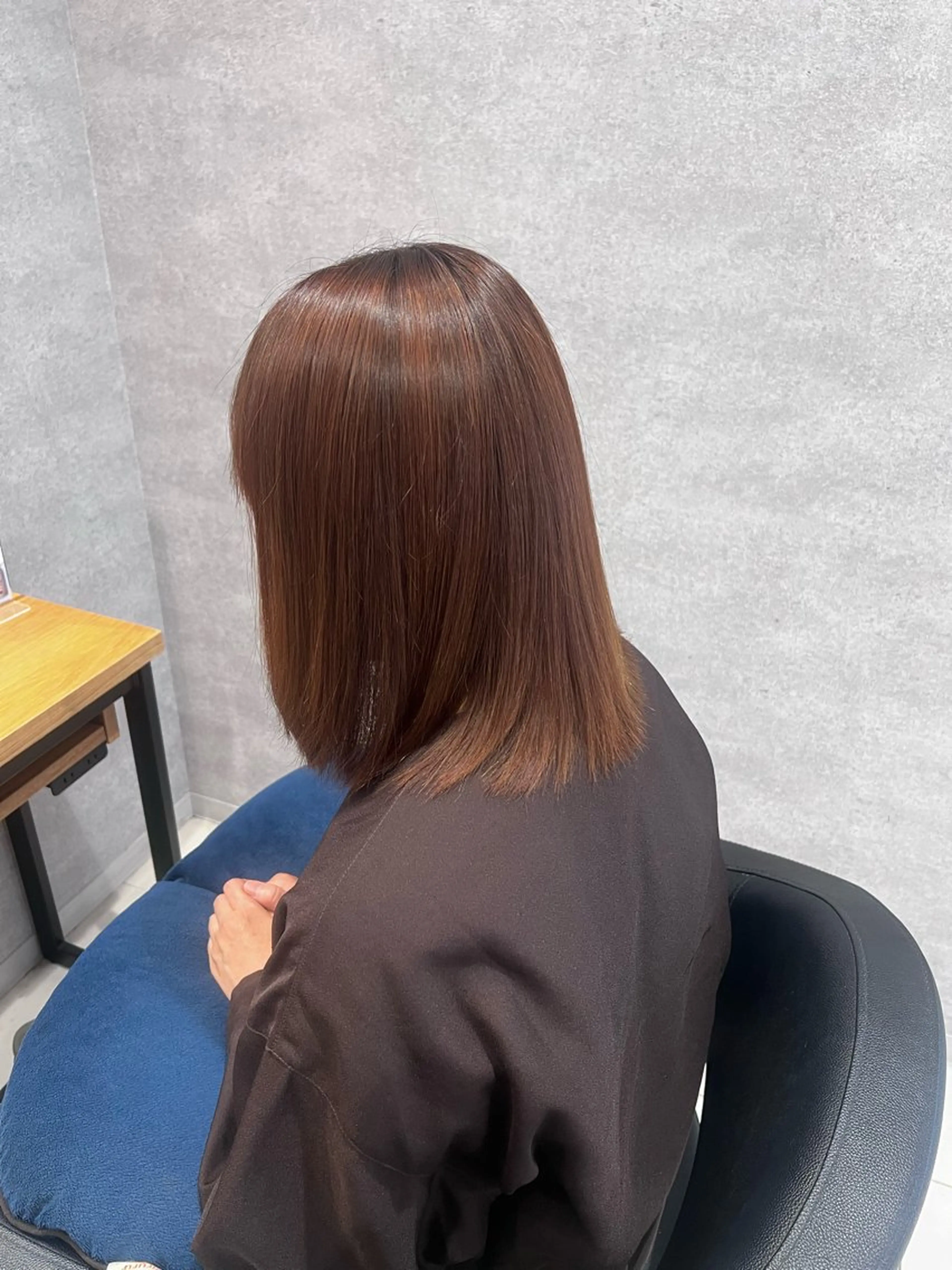 ミディアム 縮毛矯正 🍑とたに ももか🍑のヘアスタイル