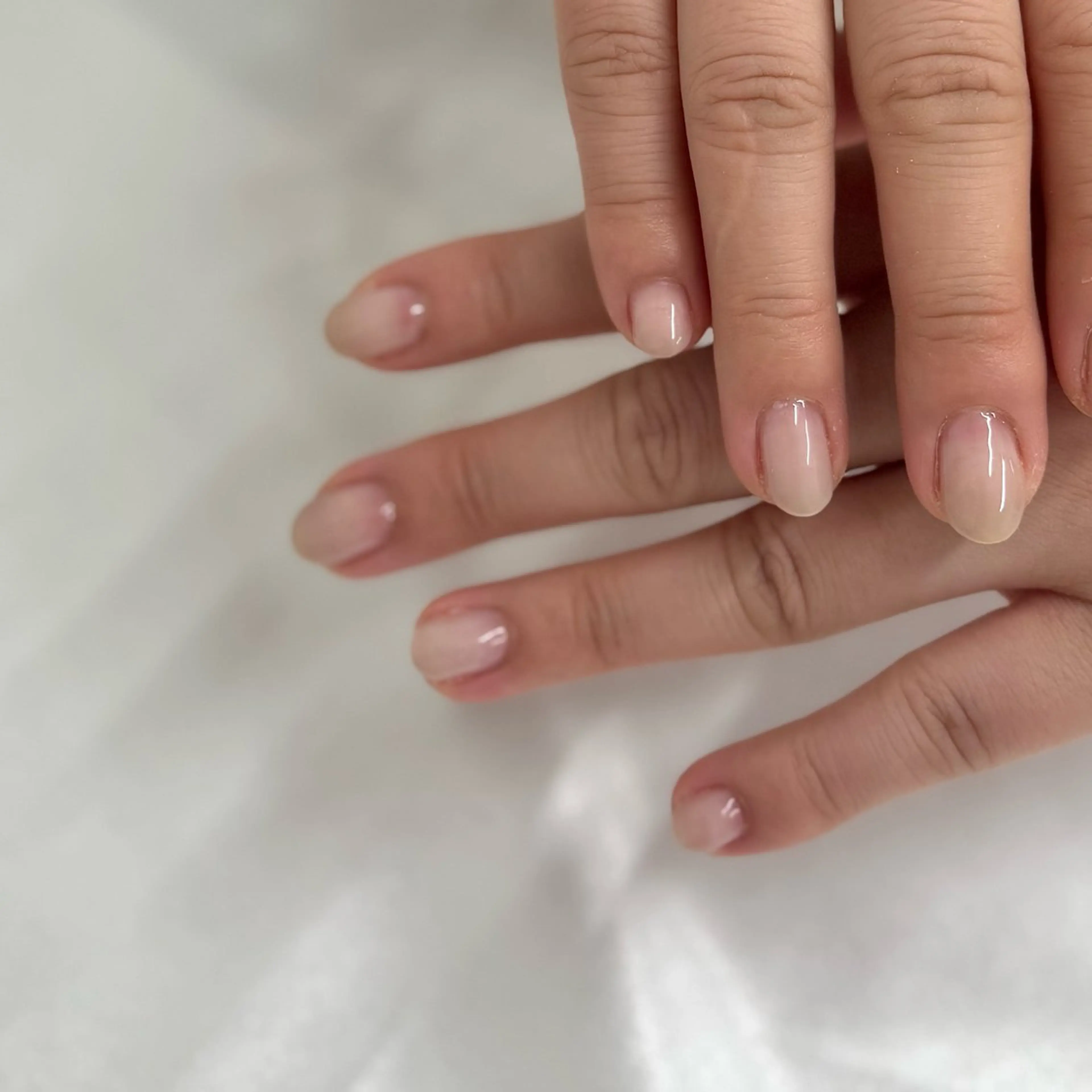 ネイル クリアネイル グラデーション れ かとのネイルデザイン