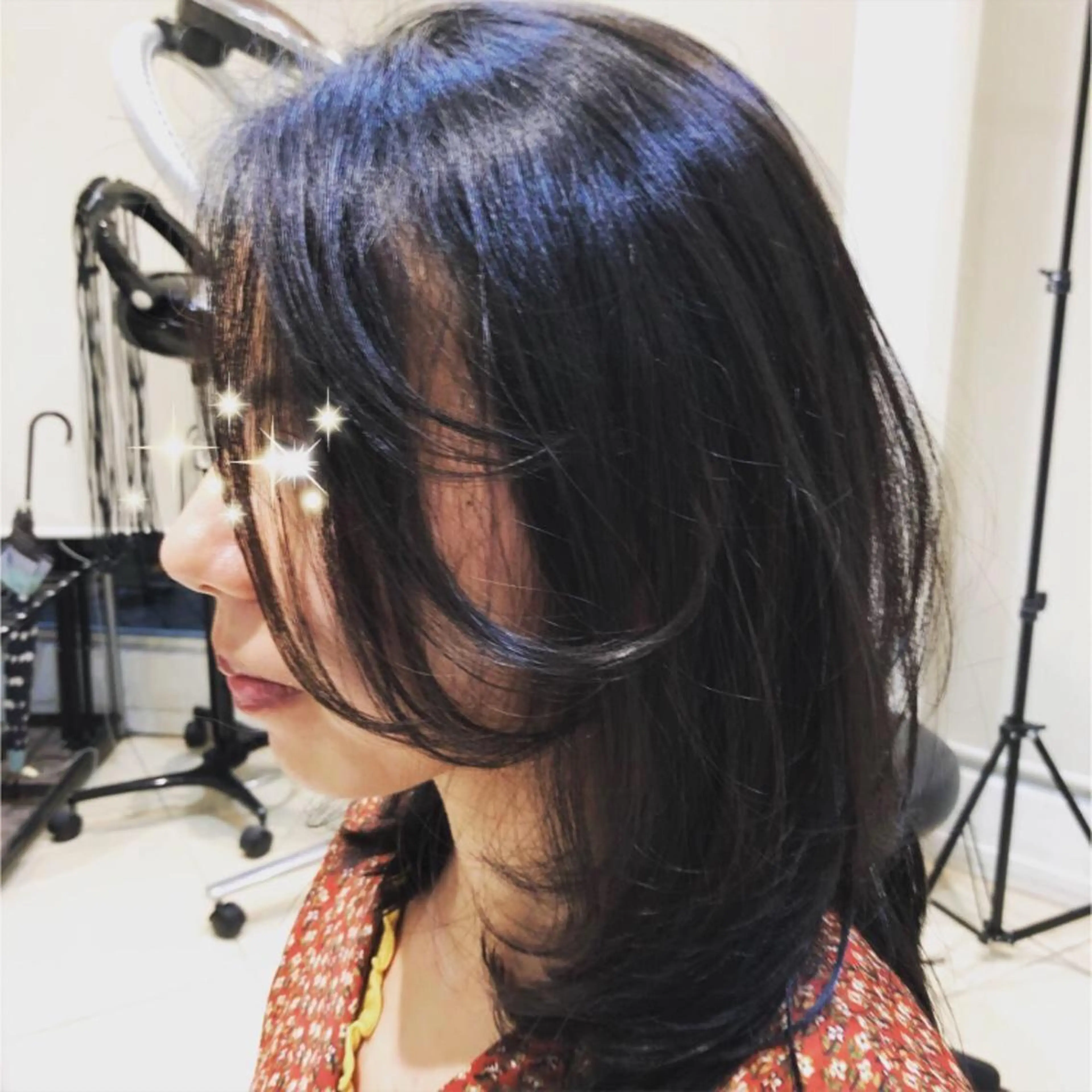 ロング カジサ ケイコのヘアスタイル