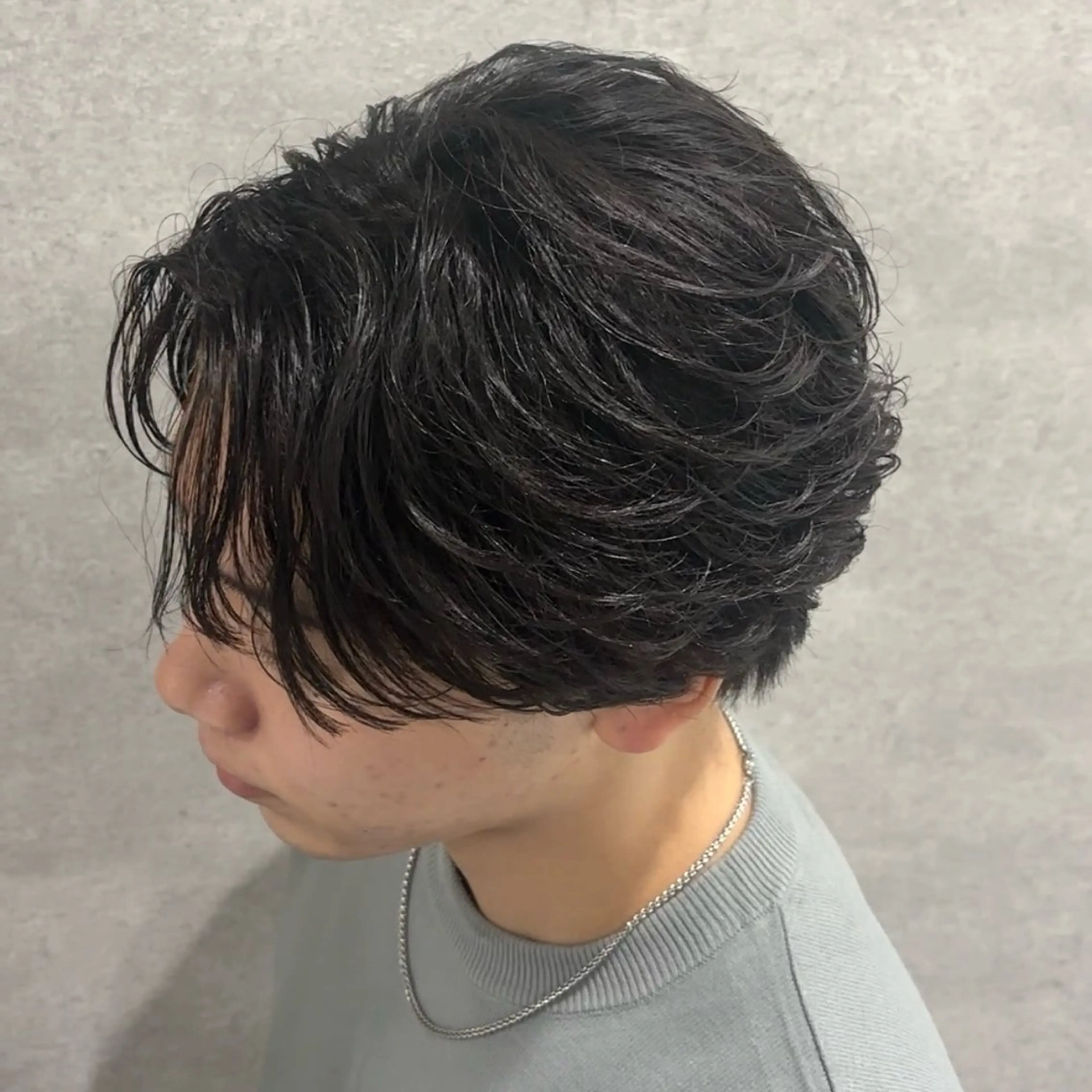 パーマ メンズ フェザーパーマ メンズパーマ カット パーマ 札幌No.1フェザー KAITOのヘアスタイル