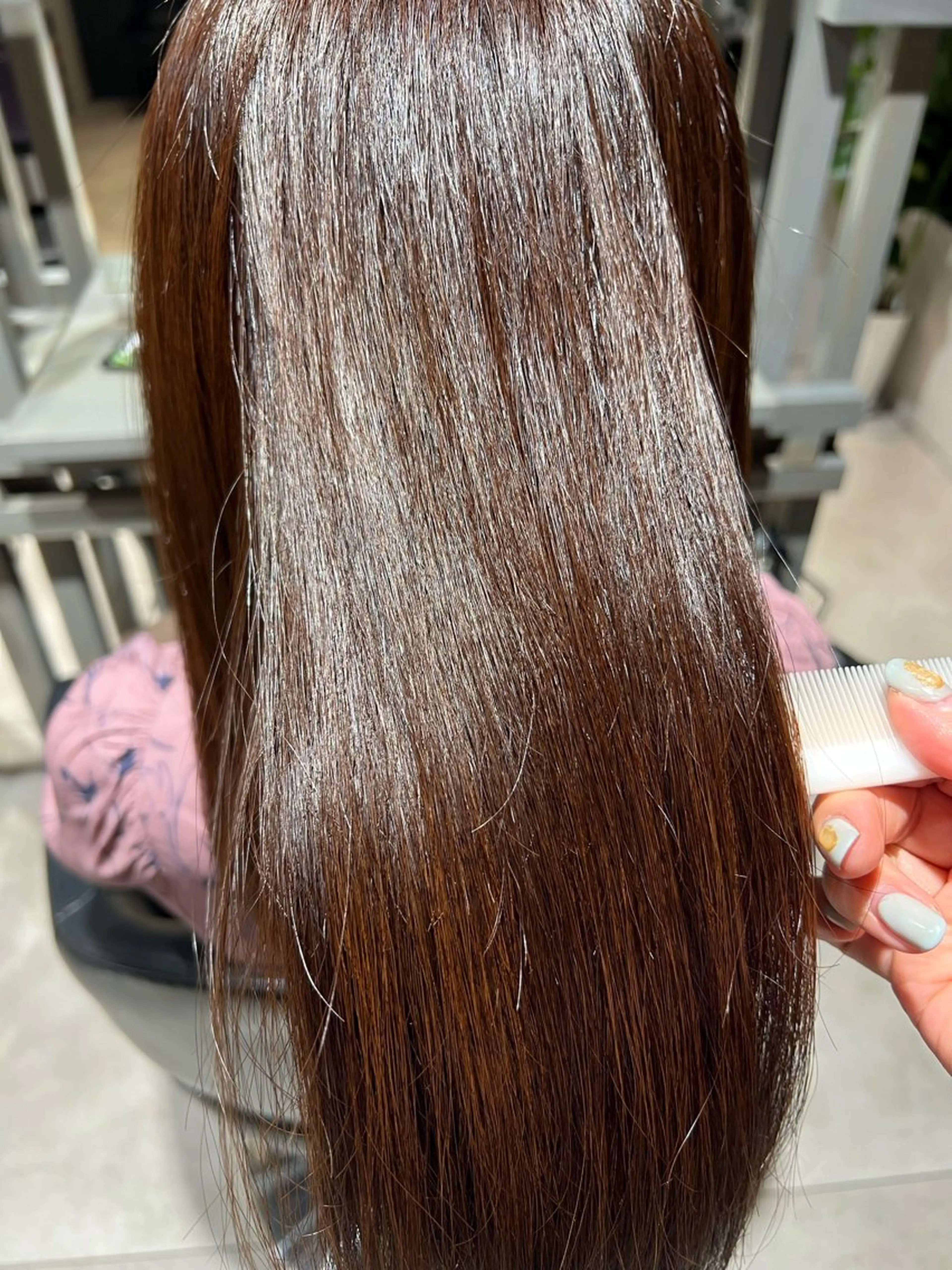 ロング カラー 髪質改善 トリートメント ✨髪質改善矯正× ブリーチ✨YU-KIのヘアスタイル