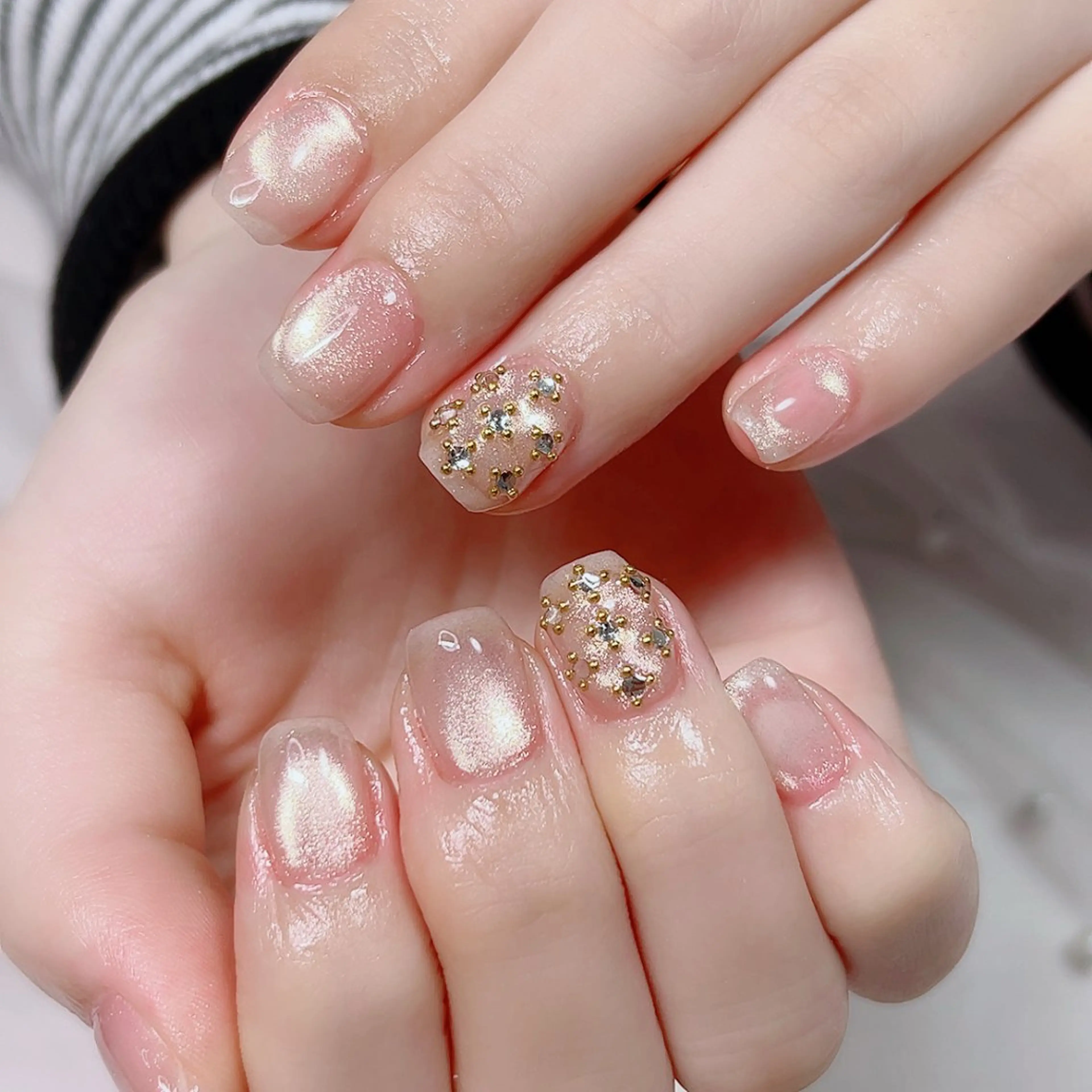 ネイル マグネットネイル ワンカラーネイル ハンドネイル Cute Tips nailのネイルデザイン
