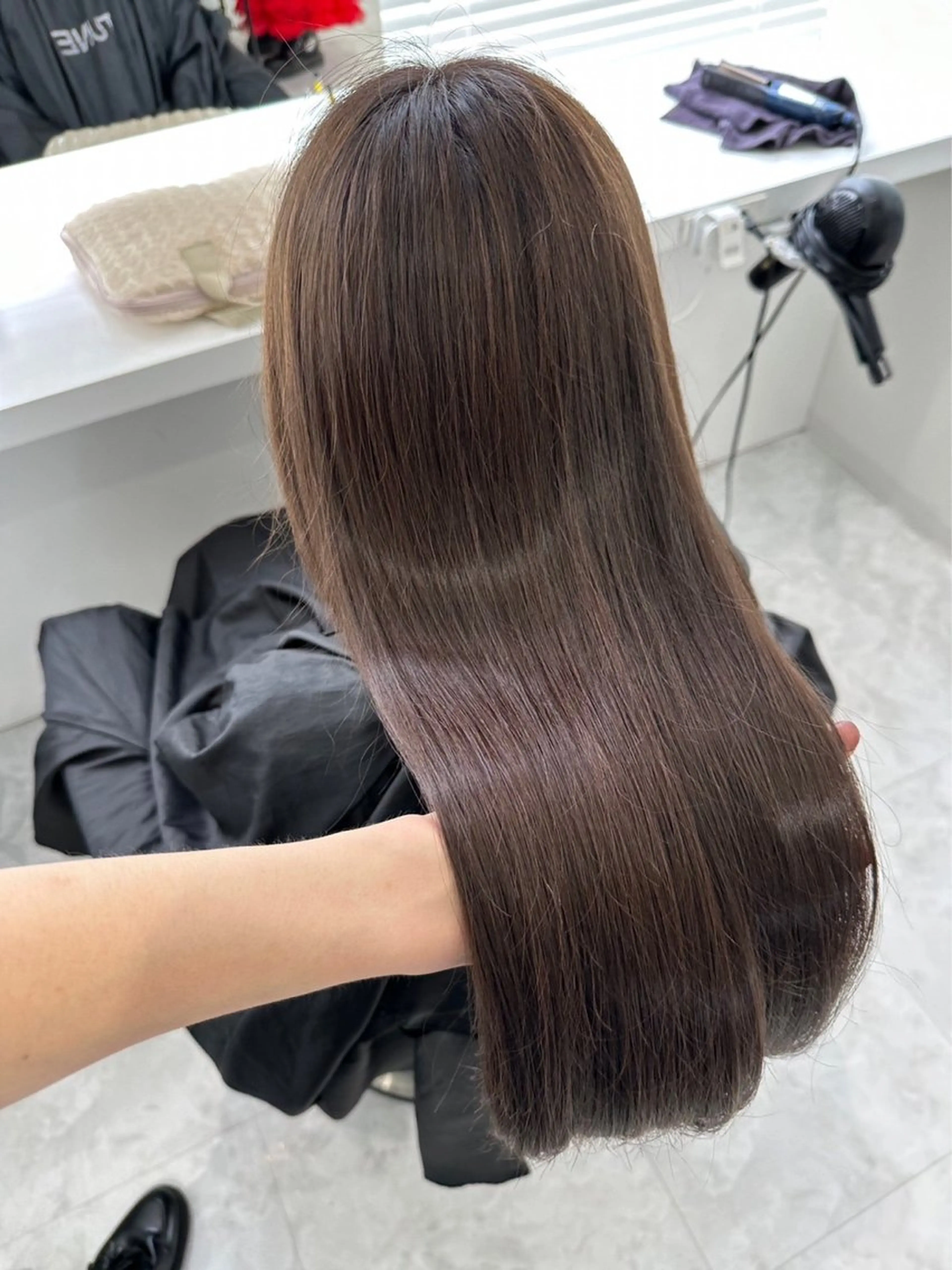 ロング カラー ブラウンカラー モカブラウン 垢抜けハイトーン☀／ 笑顔の美容師／しゅんのヘアスタイル