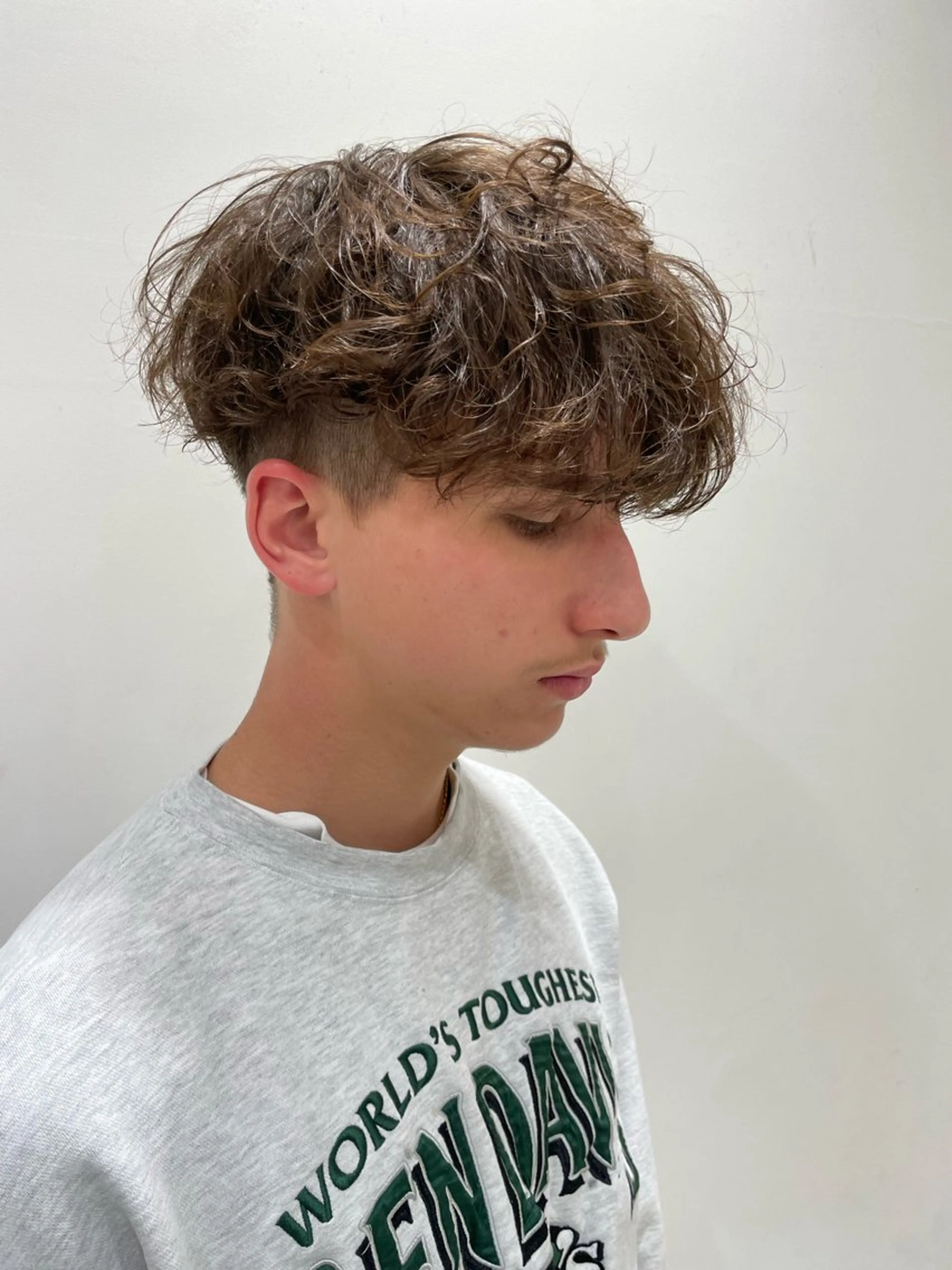 パーマ メンズ ハッシュカット レイヤー池袋のヘアスタイル