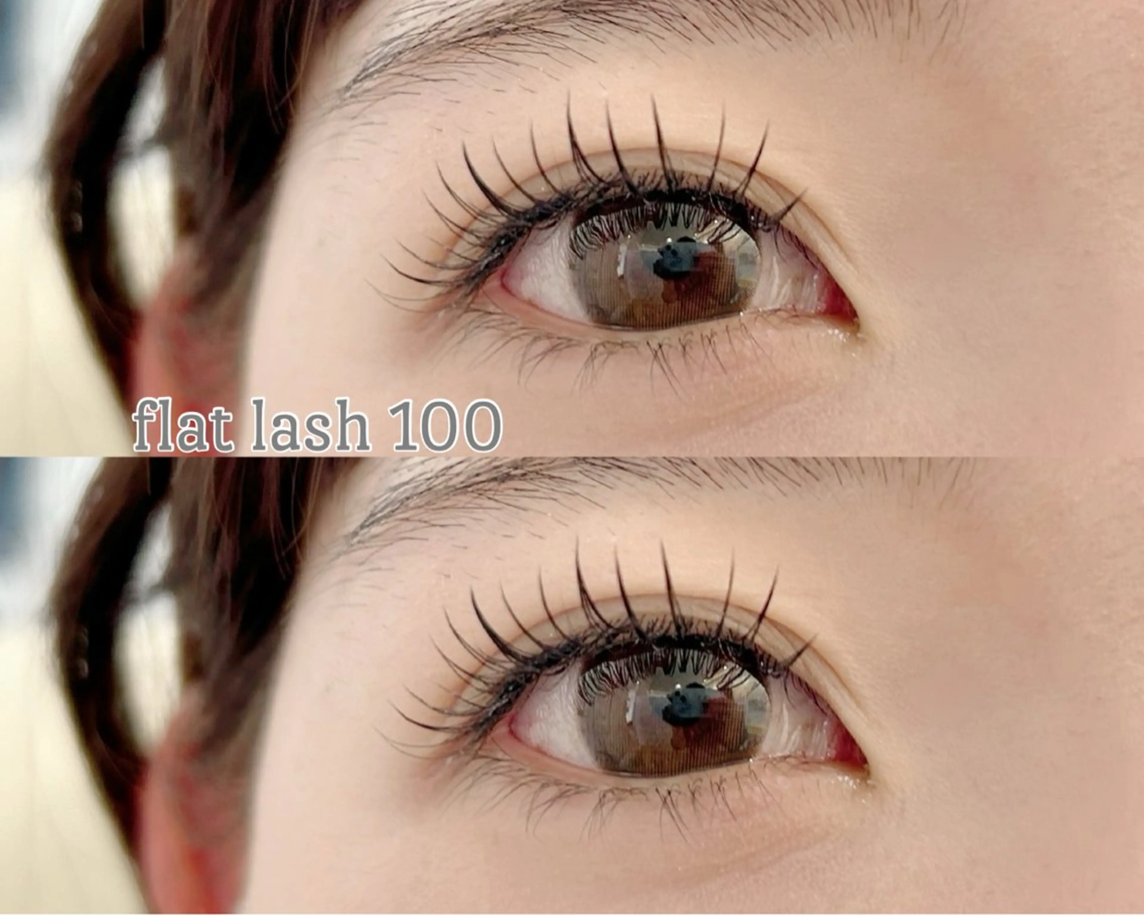 マツエク・マツパ Cカール キュート フラットラッシュ CHITOMI IMAGE-Aの眉毛・アイブロウイメージ