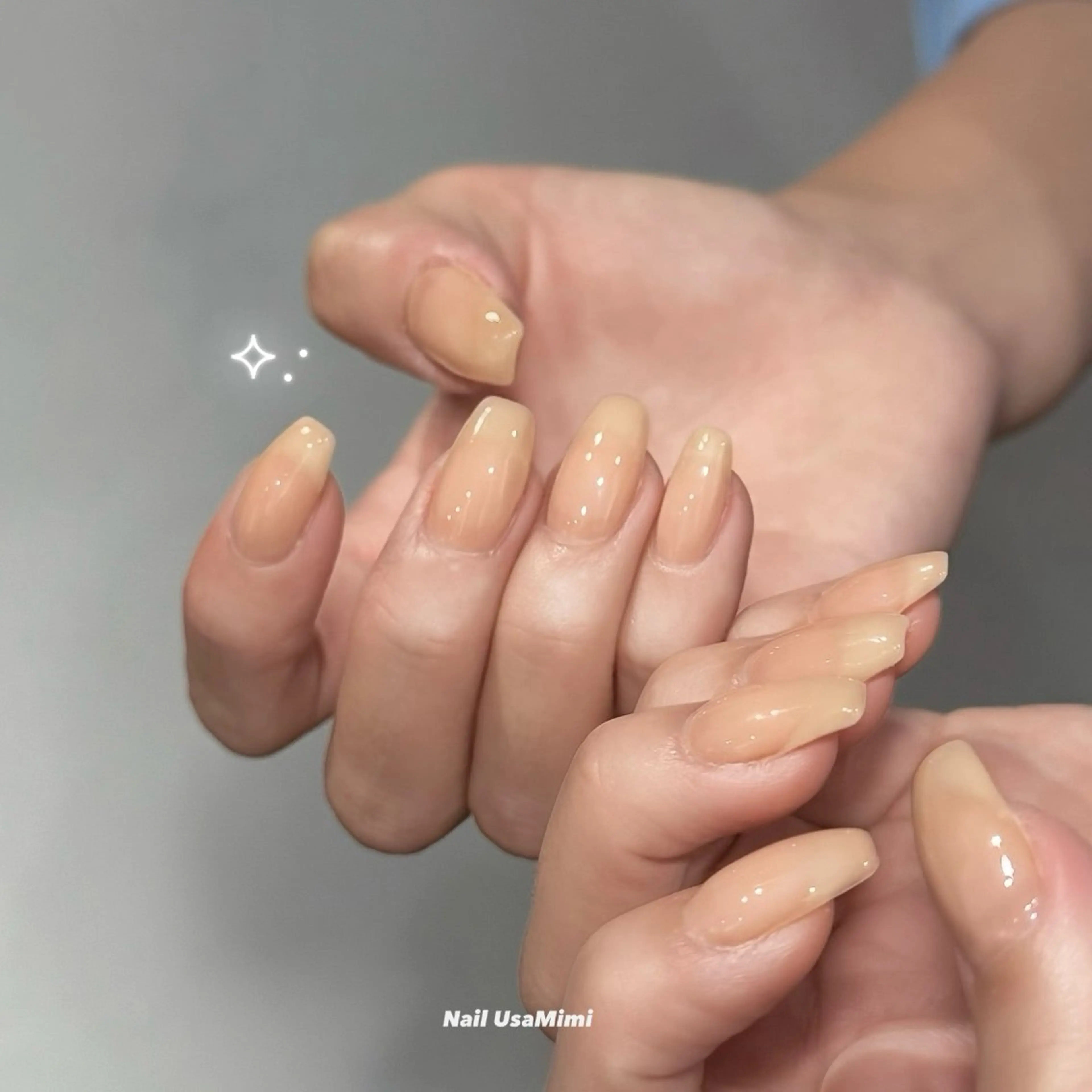 ネイル ハンドネイル 本町NailUsaM imi MOMOKAのネイルデザイン