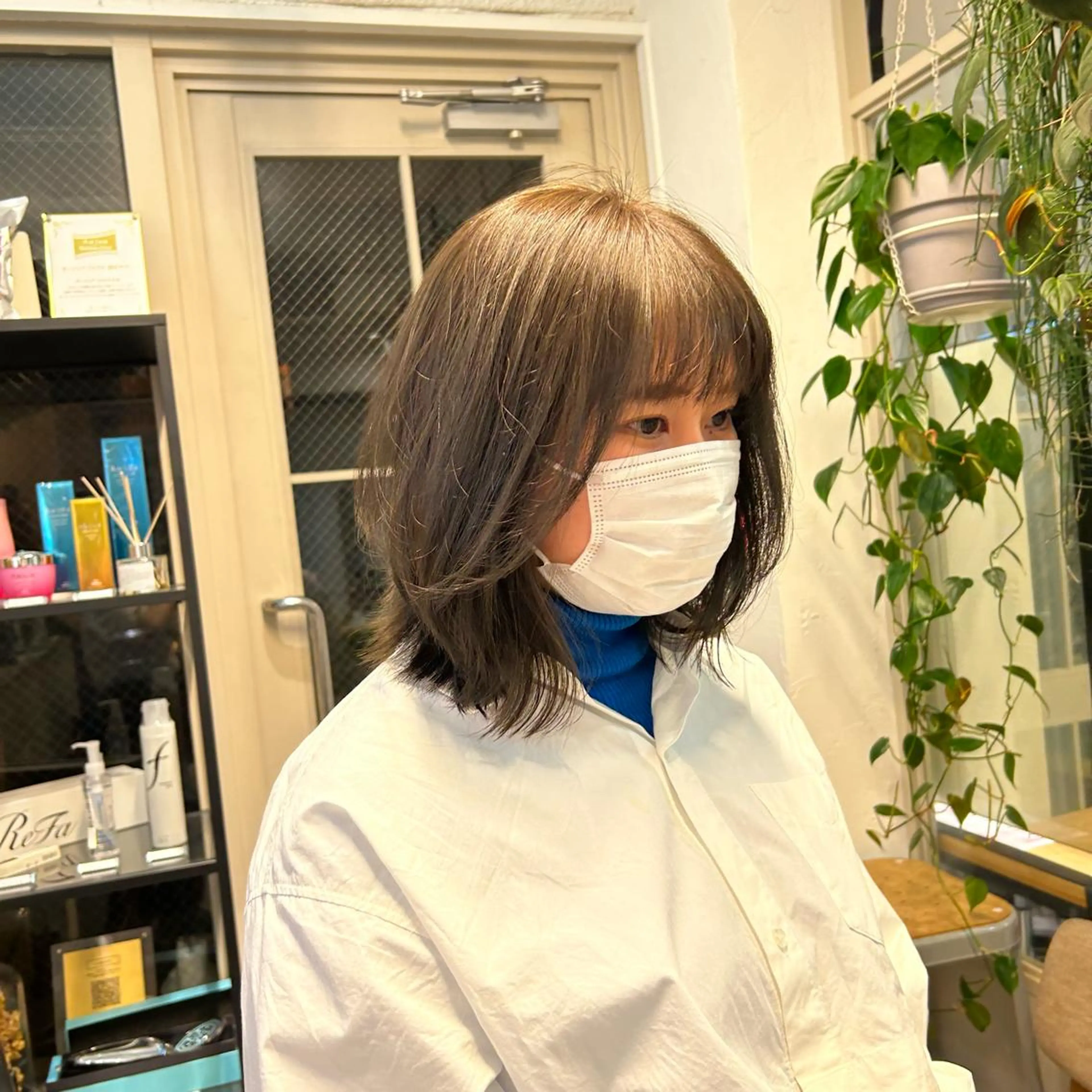 カラー オリーブグレー ヘアカラー じゅわっと暖色カラー 🍊Moemiのヘアスタイル