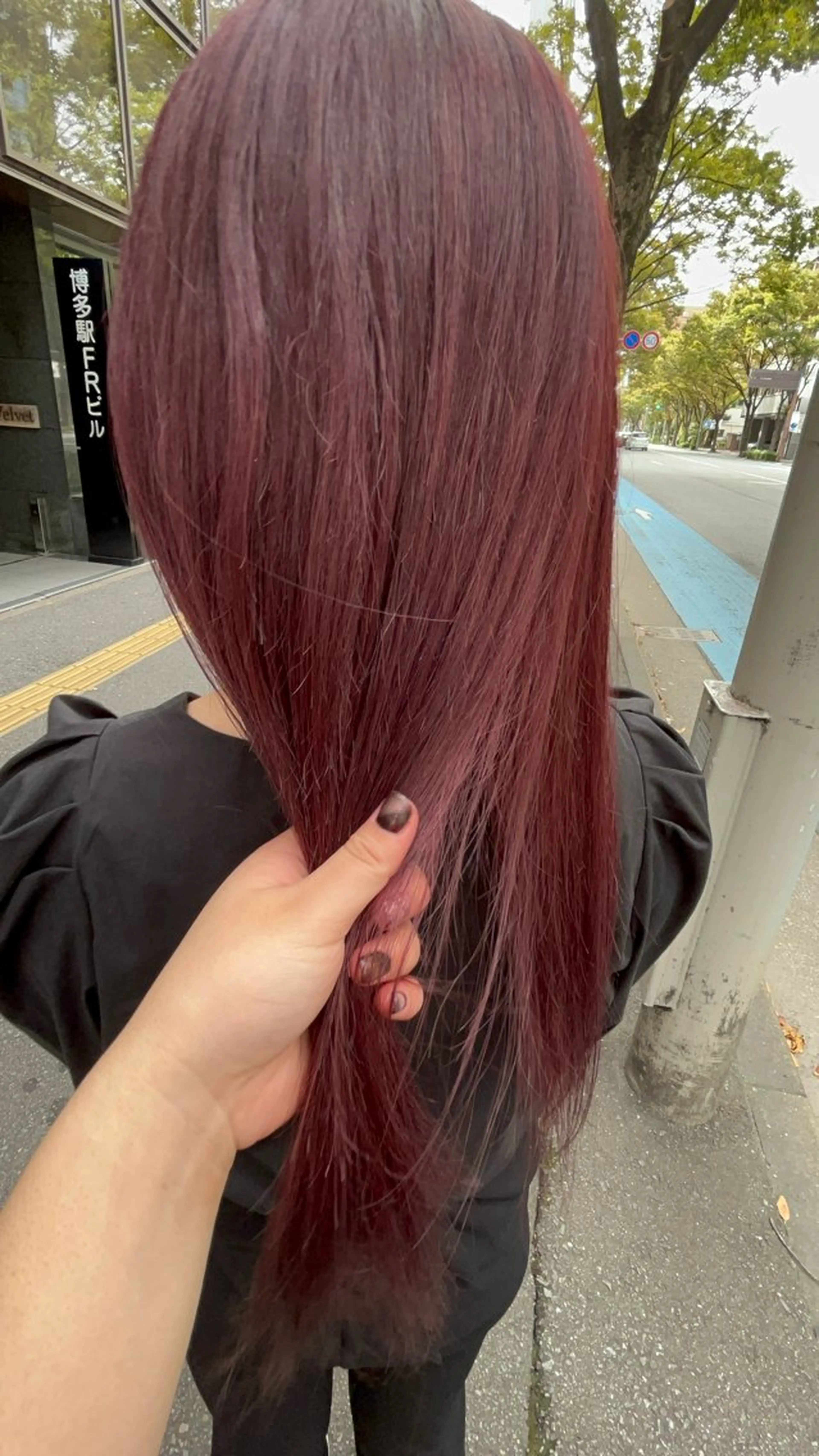 セミロング 透明感カラー /ブリーチ/髪質改善のヘアスタイル