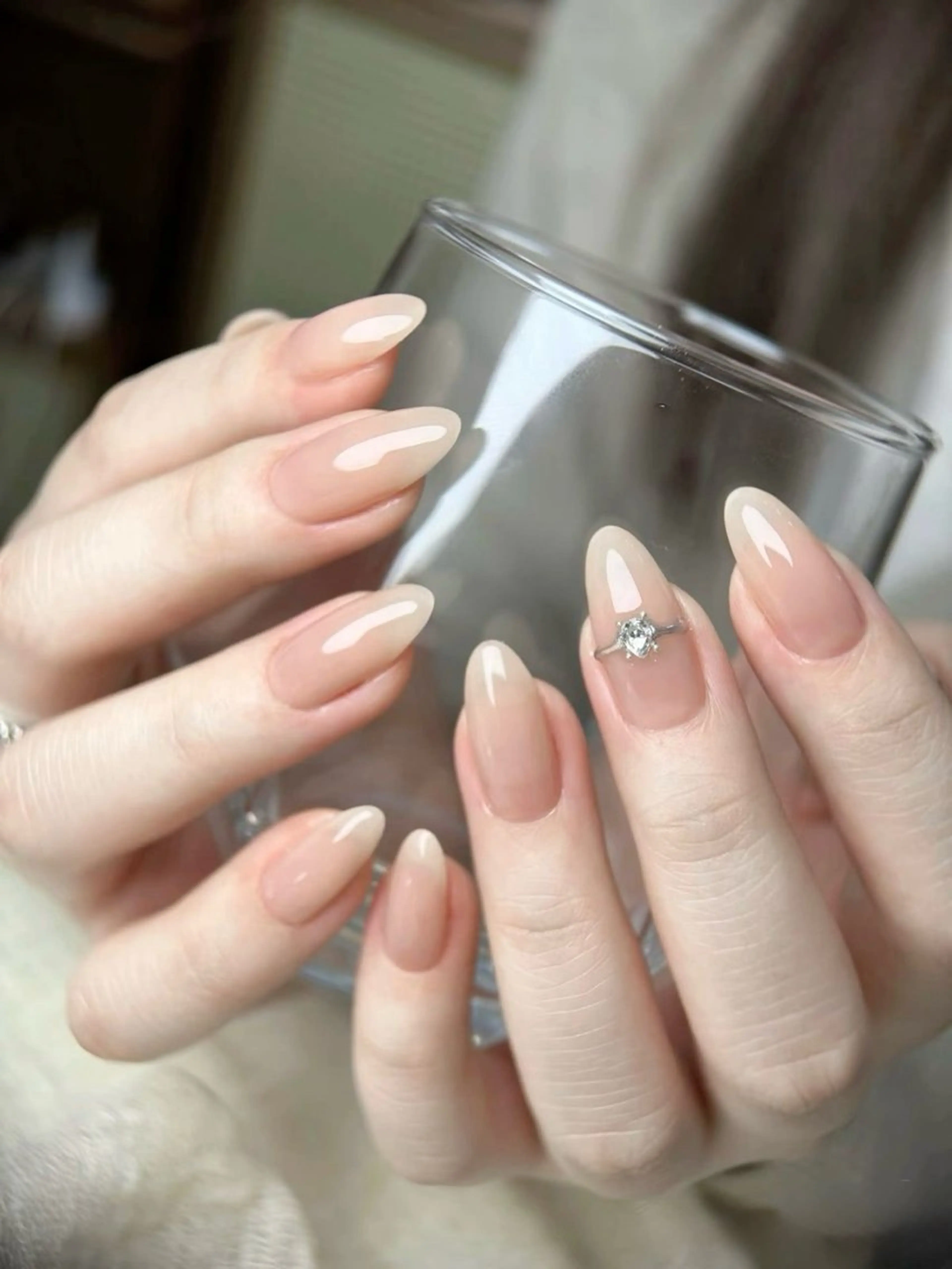 ネイル 長さ出し フレンチネイル グラデーション 卒業式 マグネットネイル MIHANA NAILのネイルデザイン