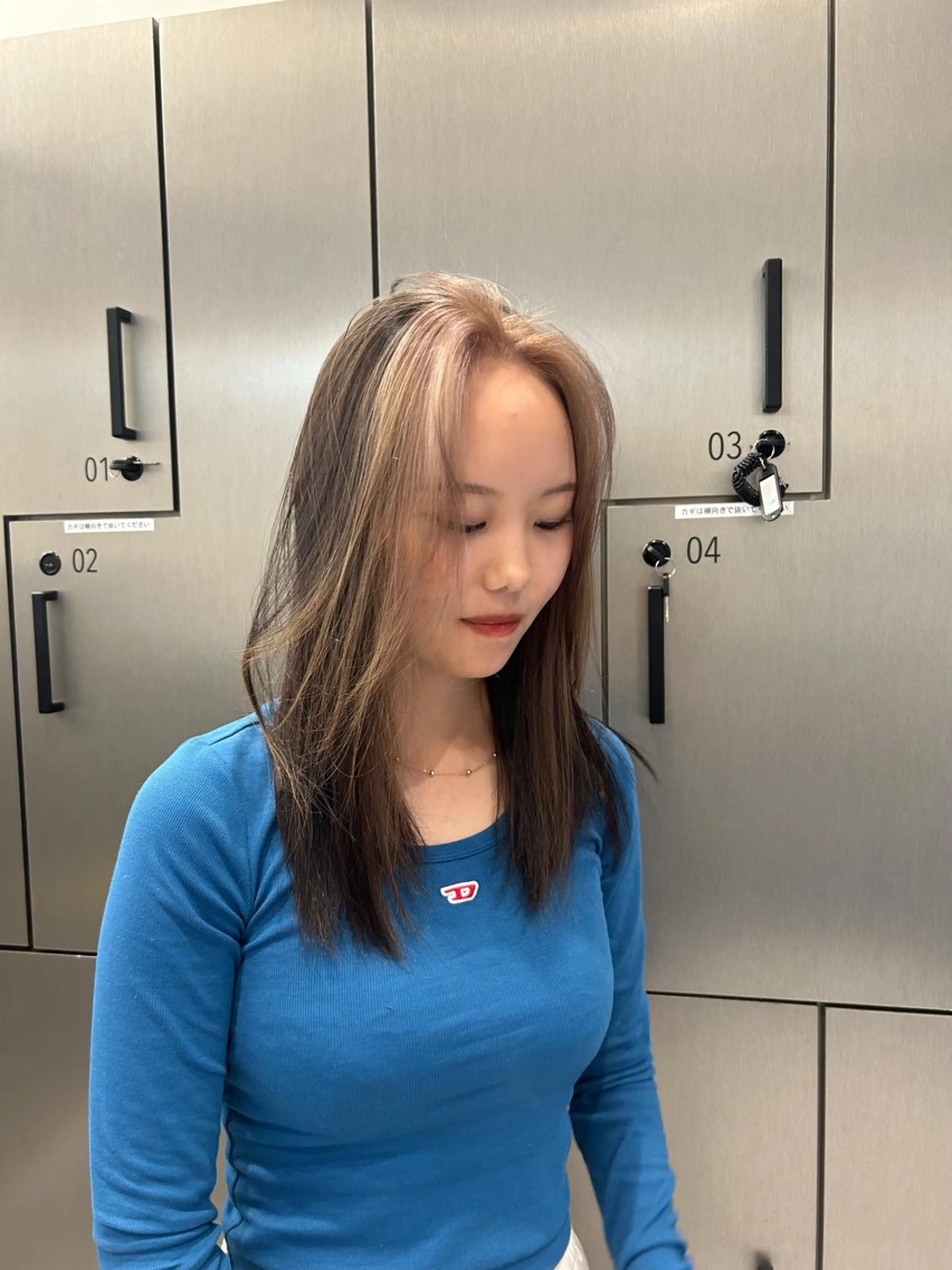 ロング ミストバング 大人レイヤー/艶美髪 🇺🇸TOMONAのヘアスタイル