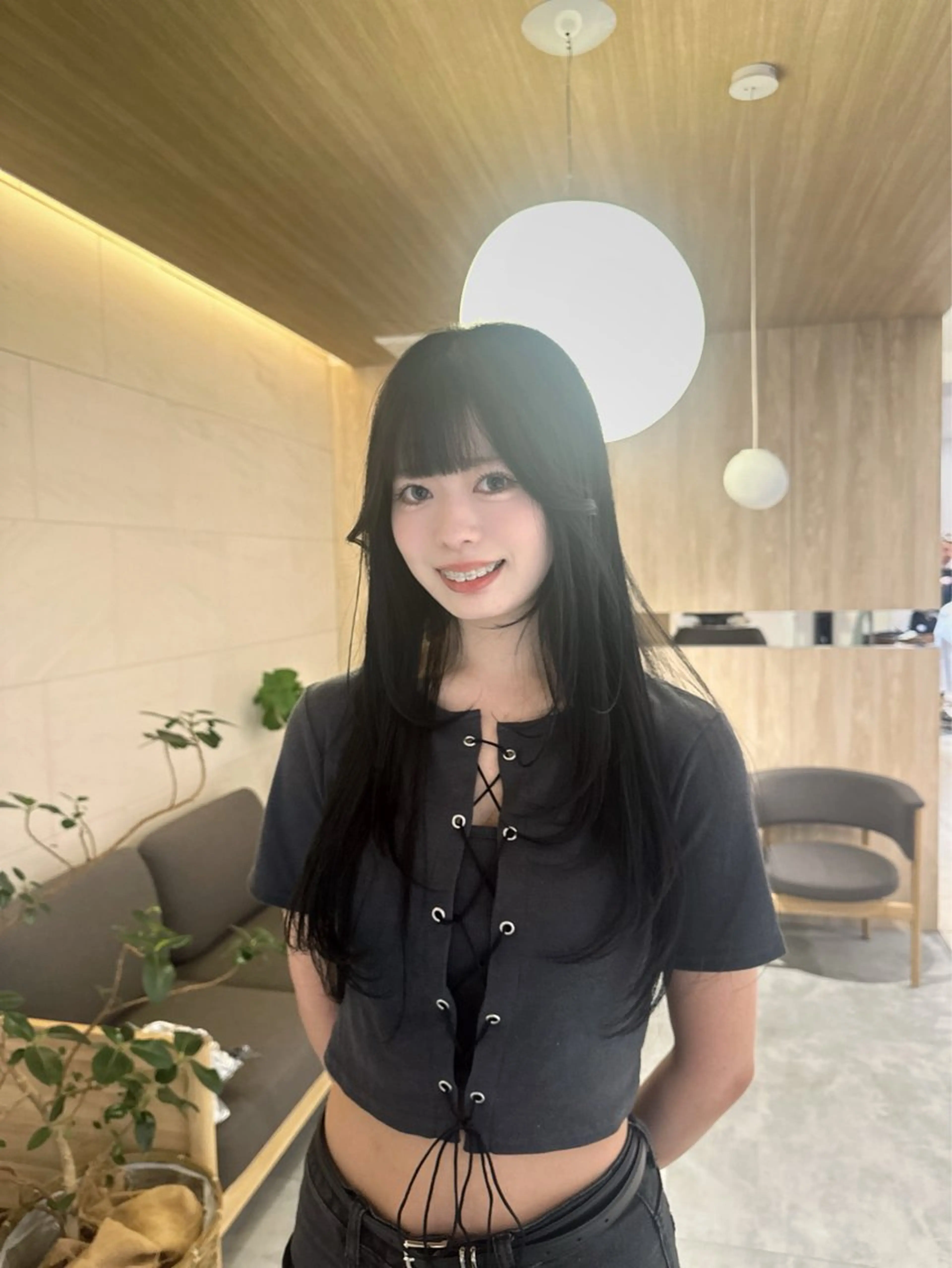 ロング 大島 希美のヘアスタイル