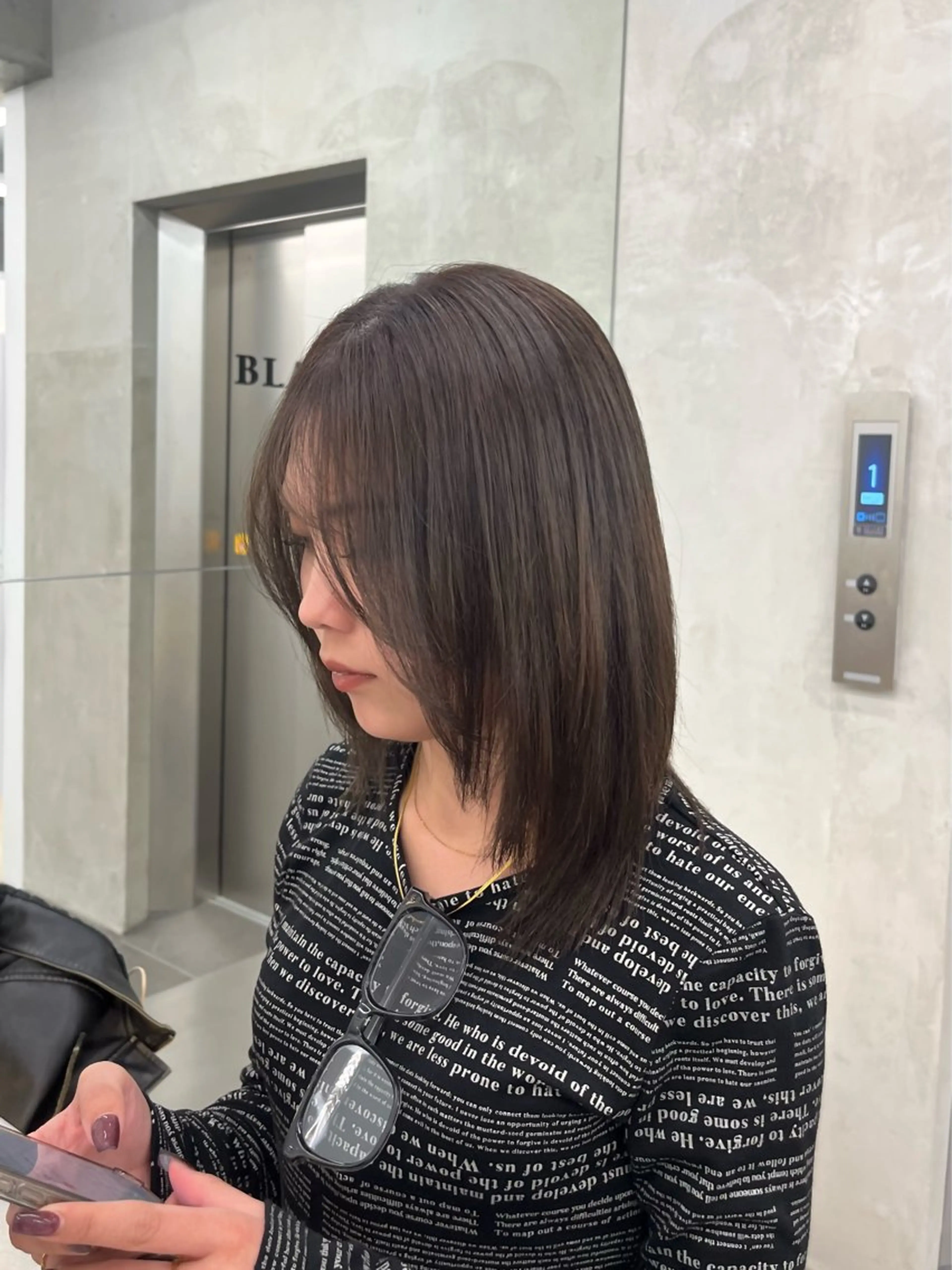 カラー ヘアカラー 縮毛矯正/くすみカラ ーayukaのヘアスタイル