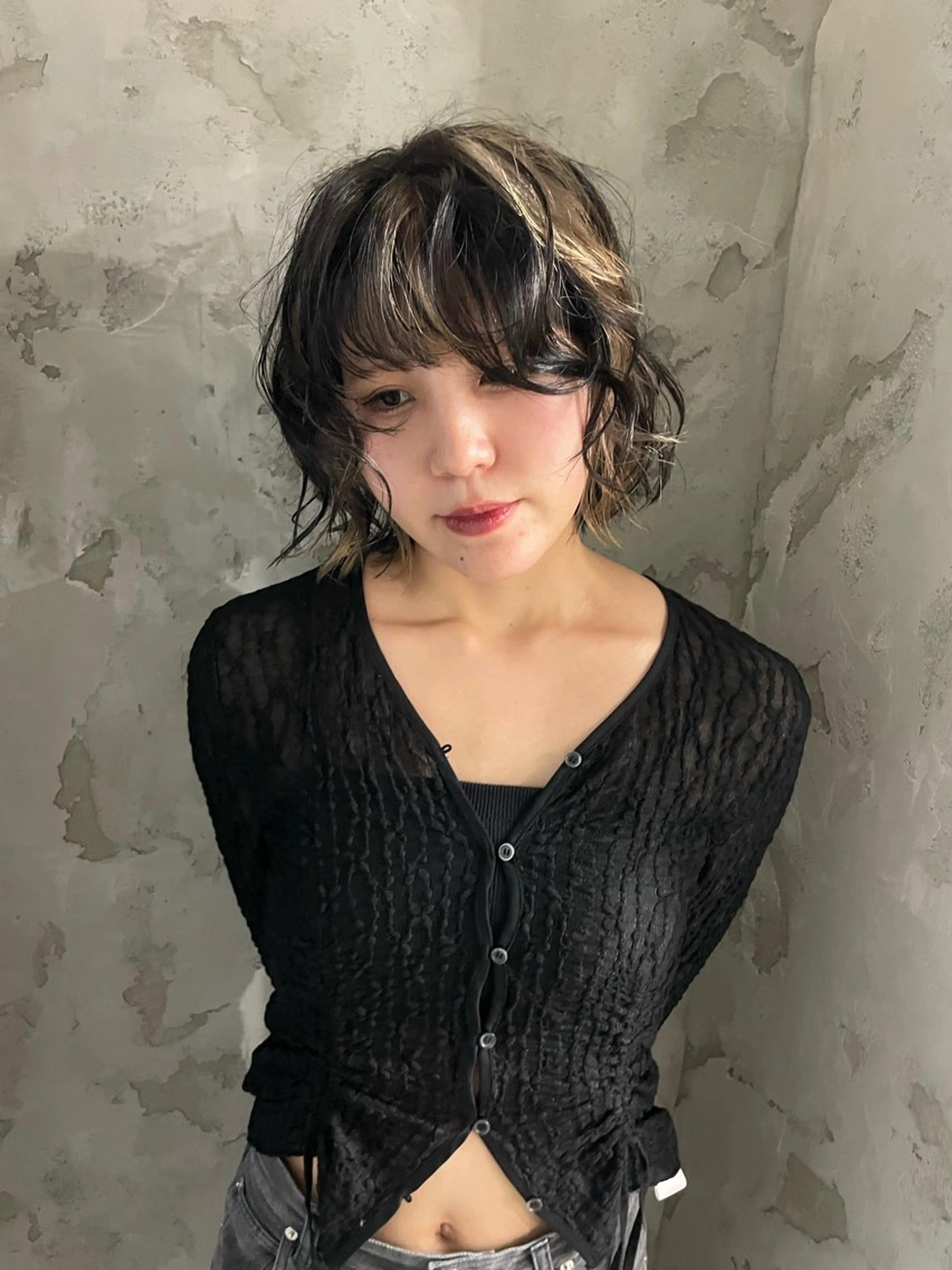 セミロング ヘアカラー トリートメント shiba tomomiのヘアスタイル