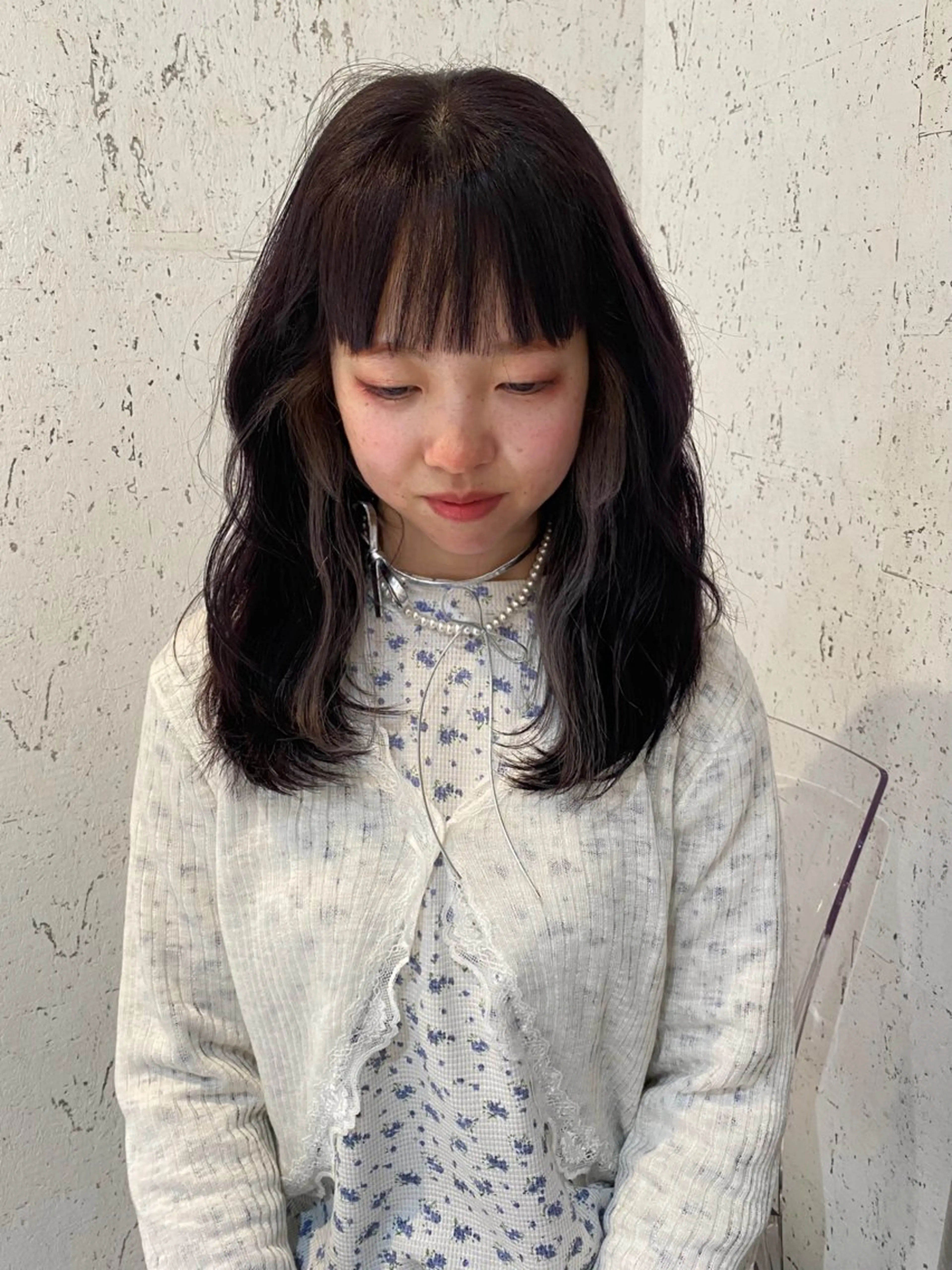 ロング カラー 縮毛矯正 カット ヘアカラー トリートメント mai / linoah˚✧のヘアスタイル