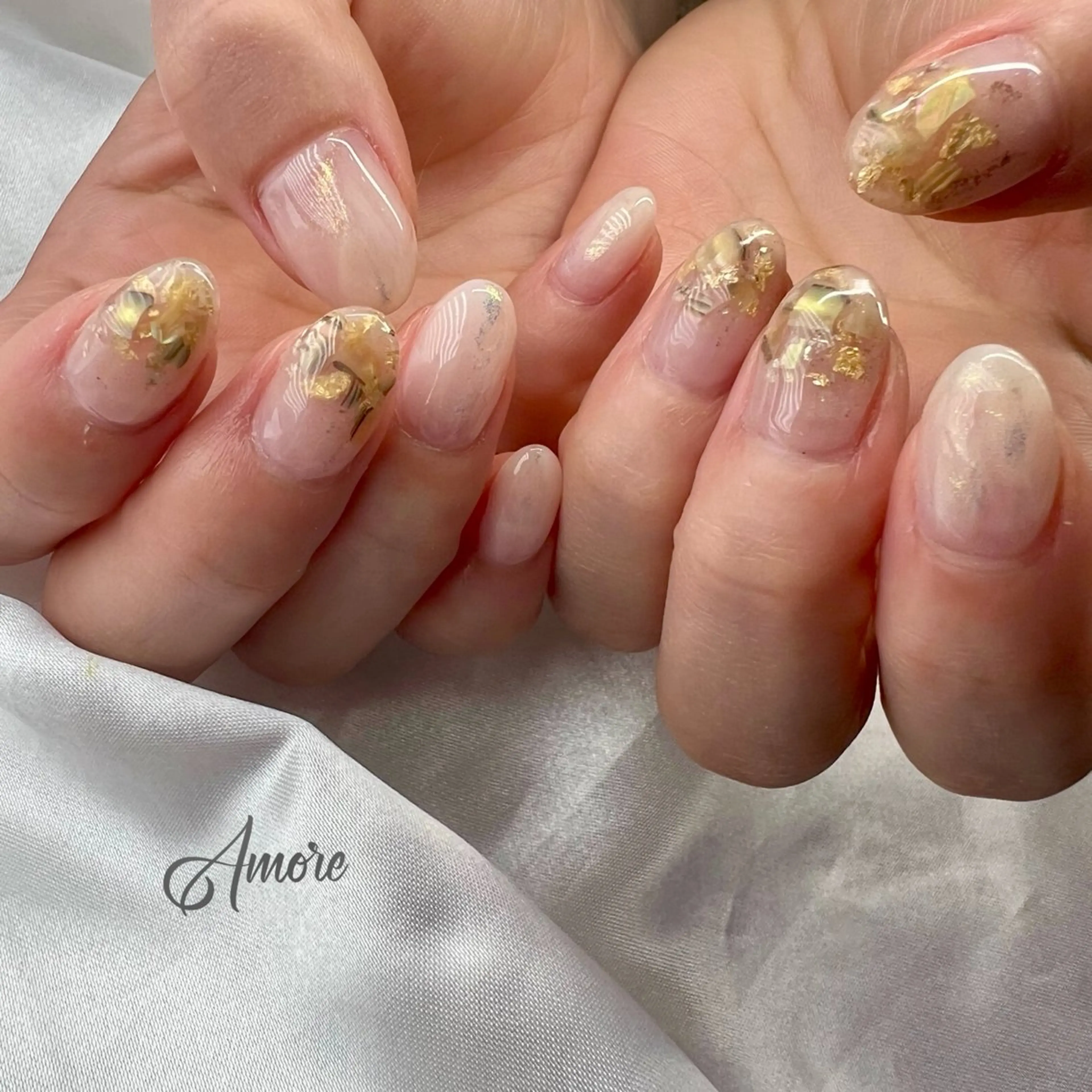 ネイル ジェルネイル キラキラネイル 韓国ネイル マグネットネイル パラジェル You kyehwaのネイルデザイン