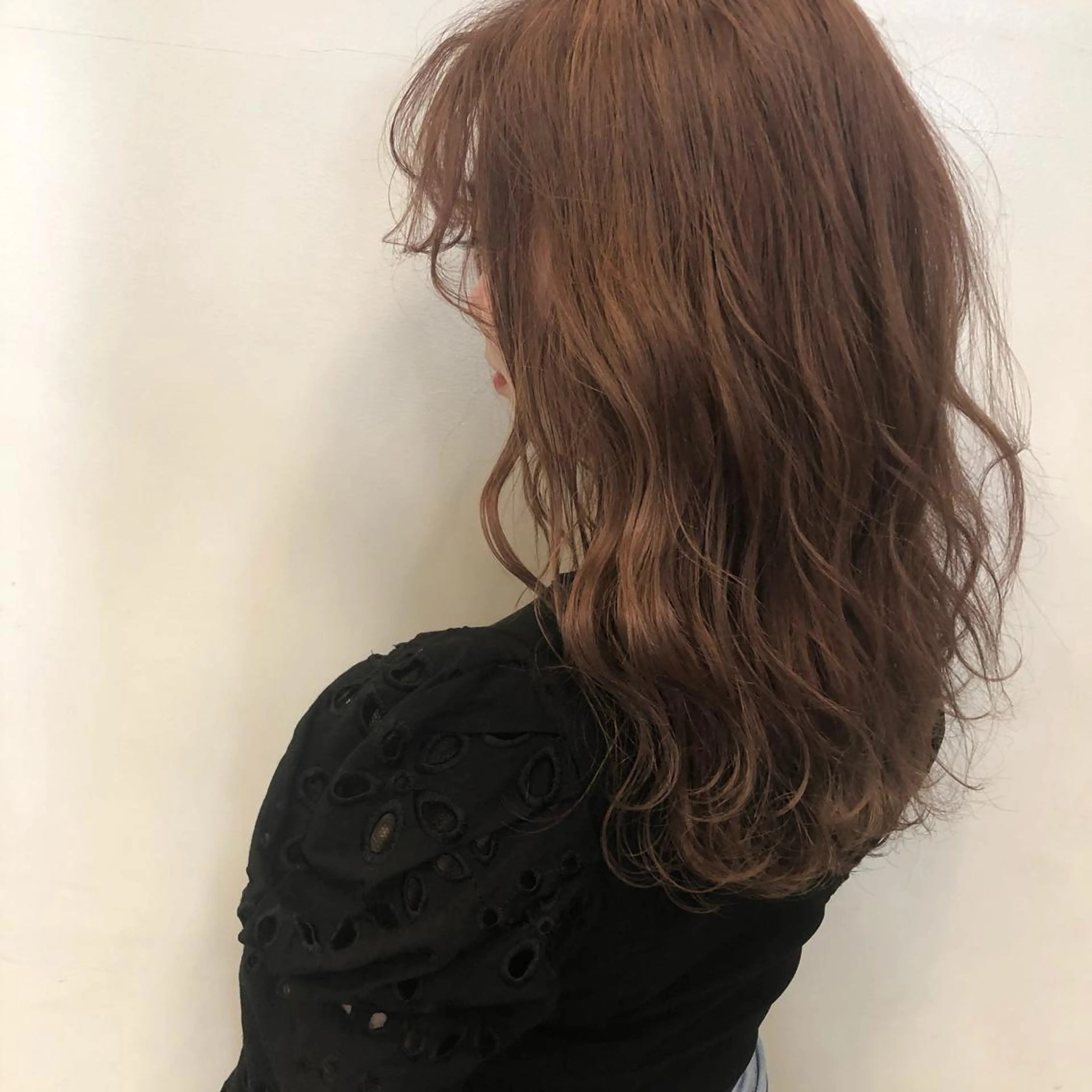 セミロング カラー 心斎橋 美髪職人　近江のヘアスタイル