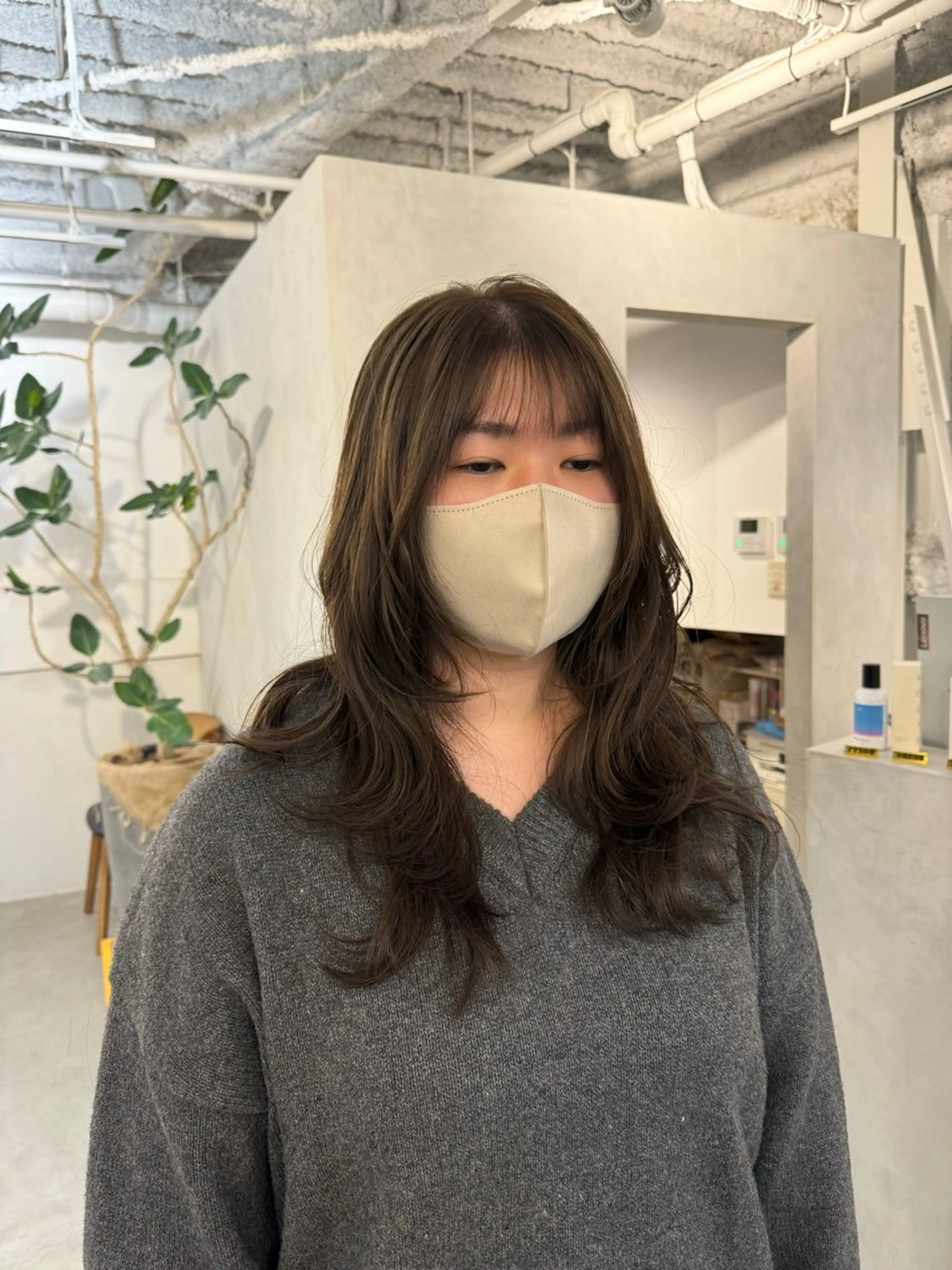 セミロング カット ヘアセット 顔周りcut・ご相談 ＝新宿しずく🇰🇷のヘアスタイル