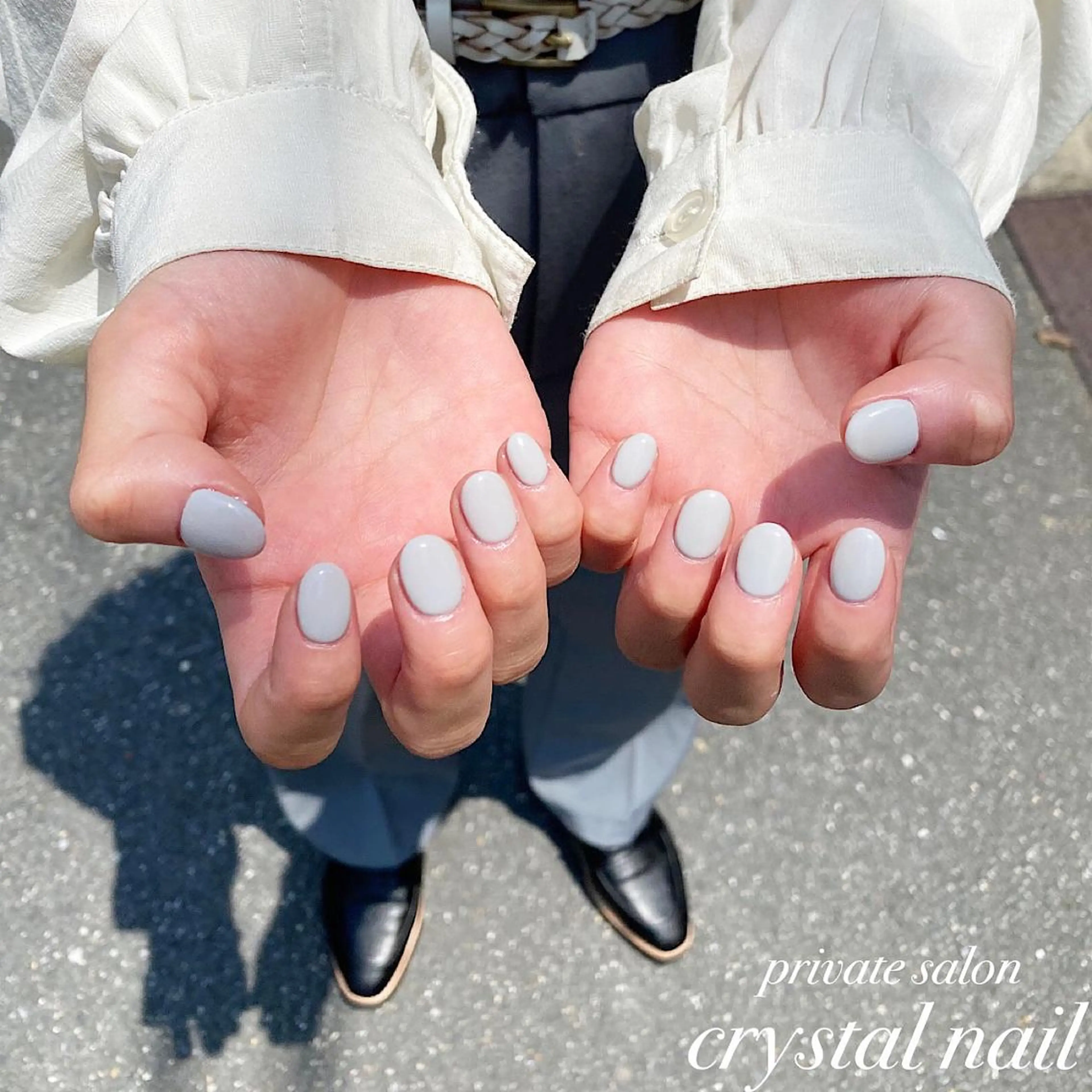 ネイル ブルー Crystal Nailのネイルデザイン