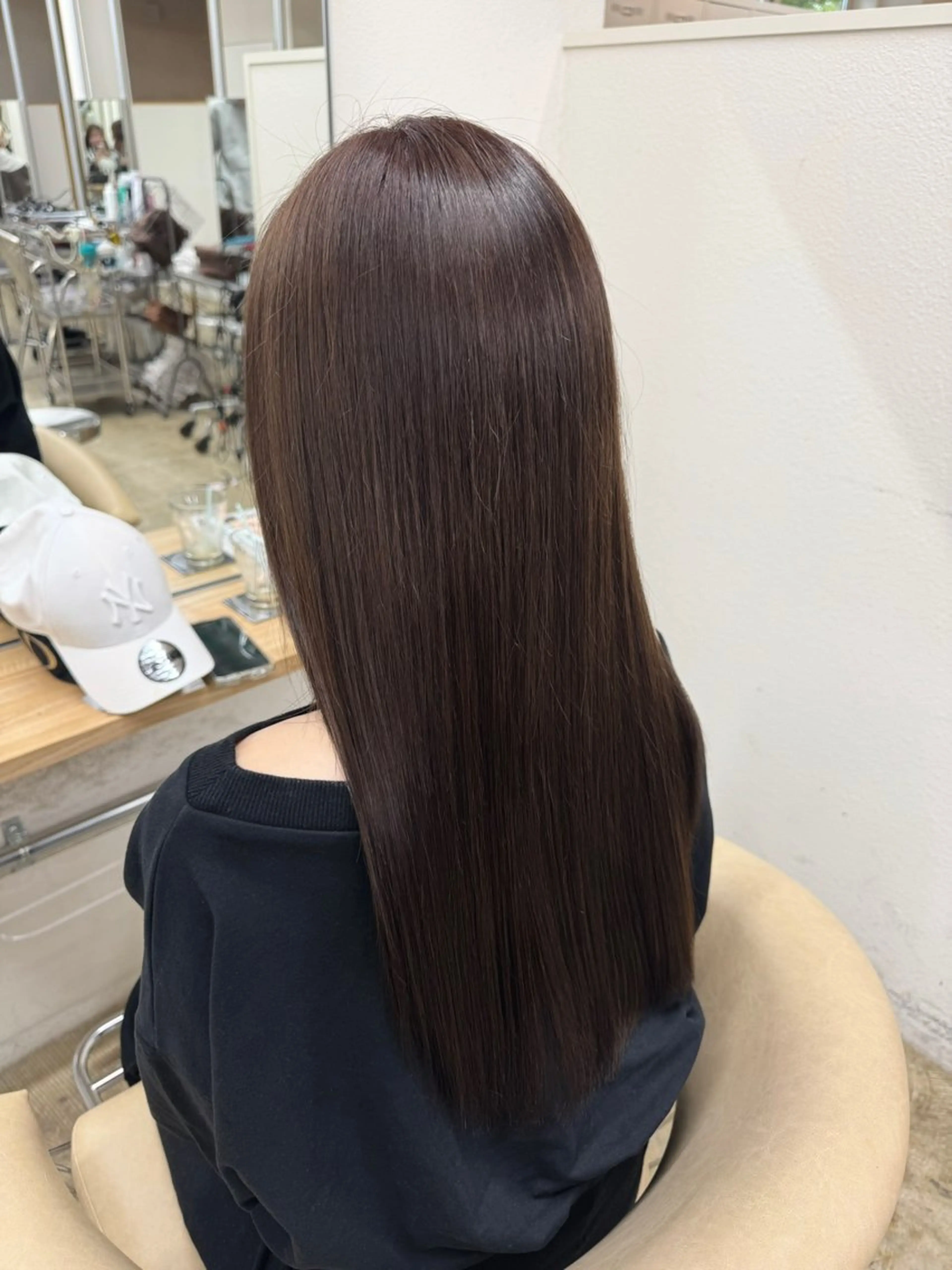 ロング カラー ブラウンカラー オリーブブラウン ヘアカラー fand / HINAのヘアスタイル