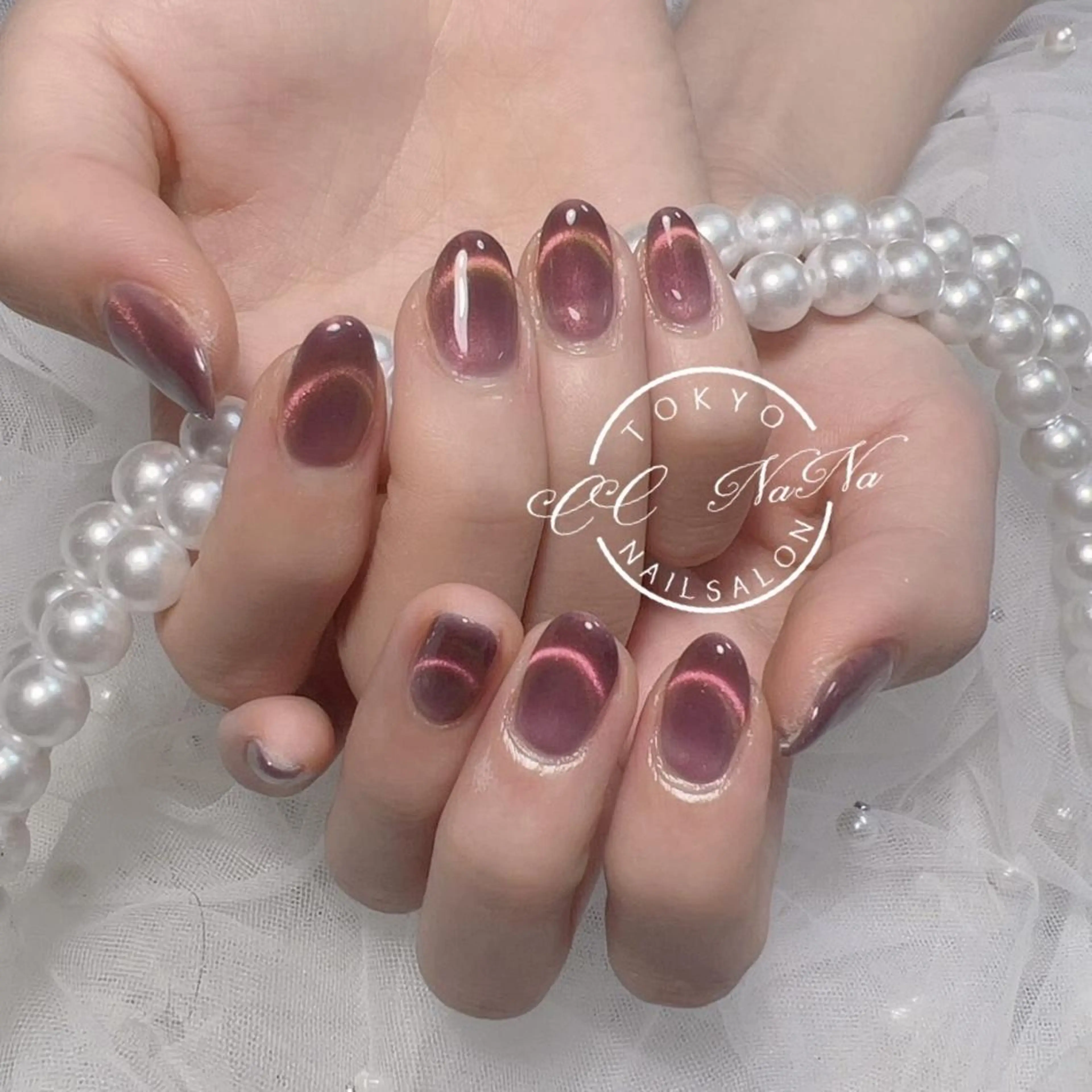 ネイル 韓国風ワンホンネイル パラジェル🩵roのネイルデザイン