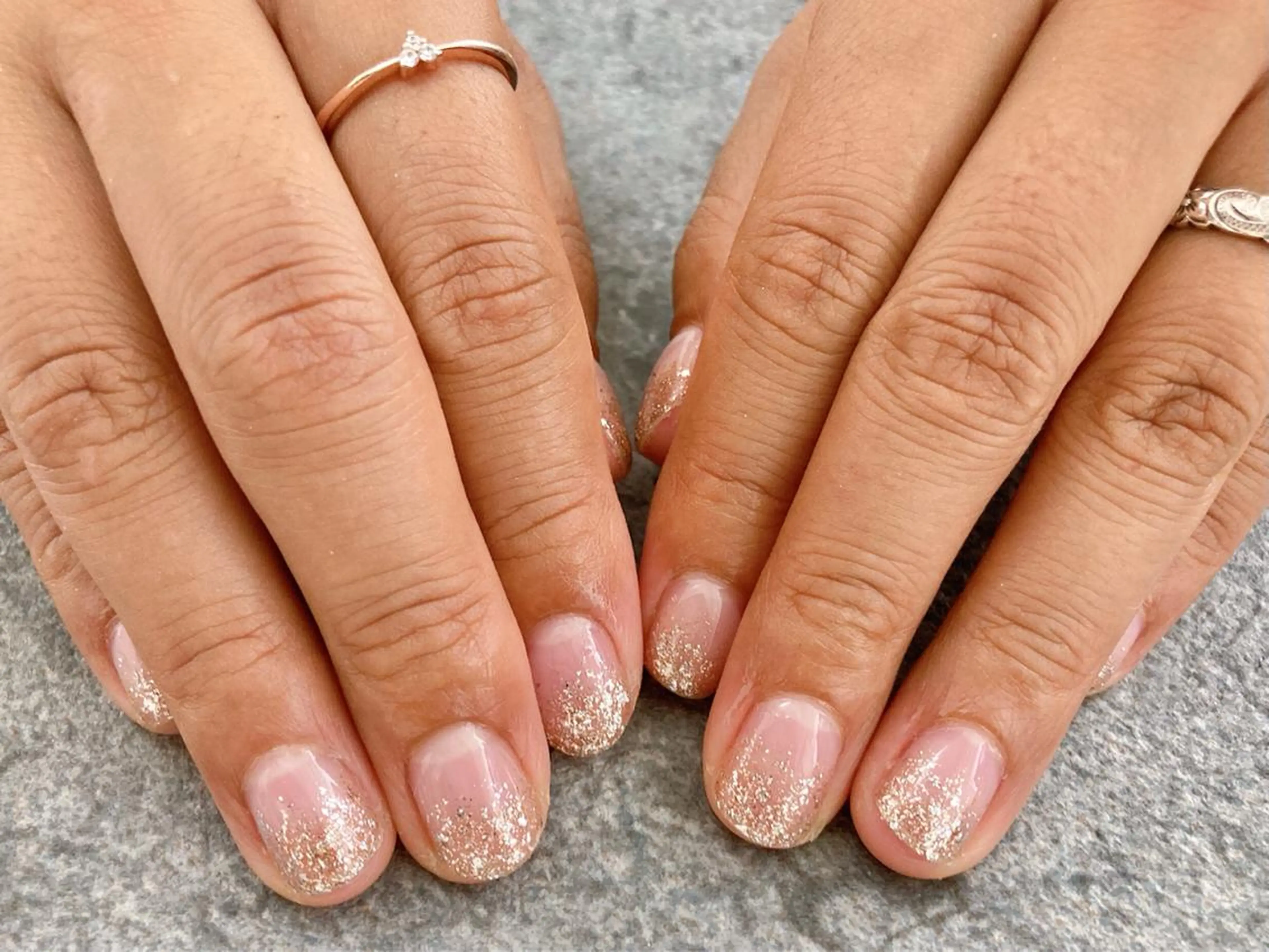 ネイル ラメ(グリッター) ラメグラデーション Mogu nail 二子玉川のネイルデザイン