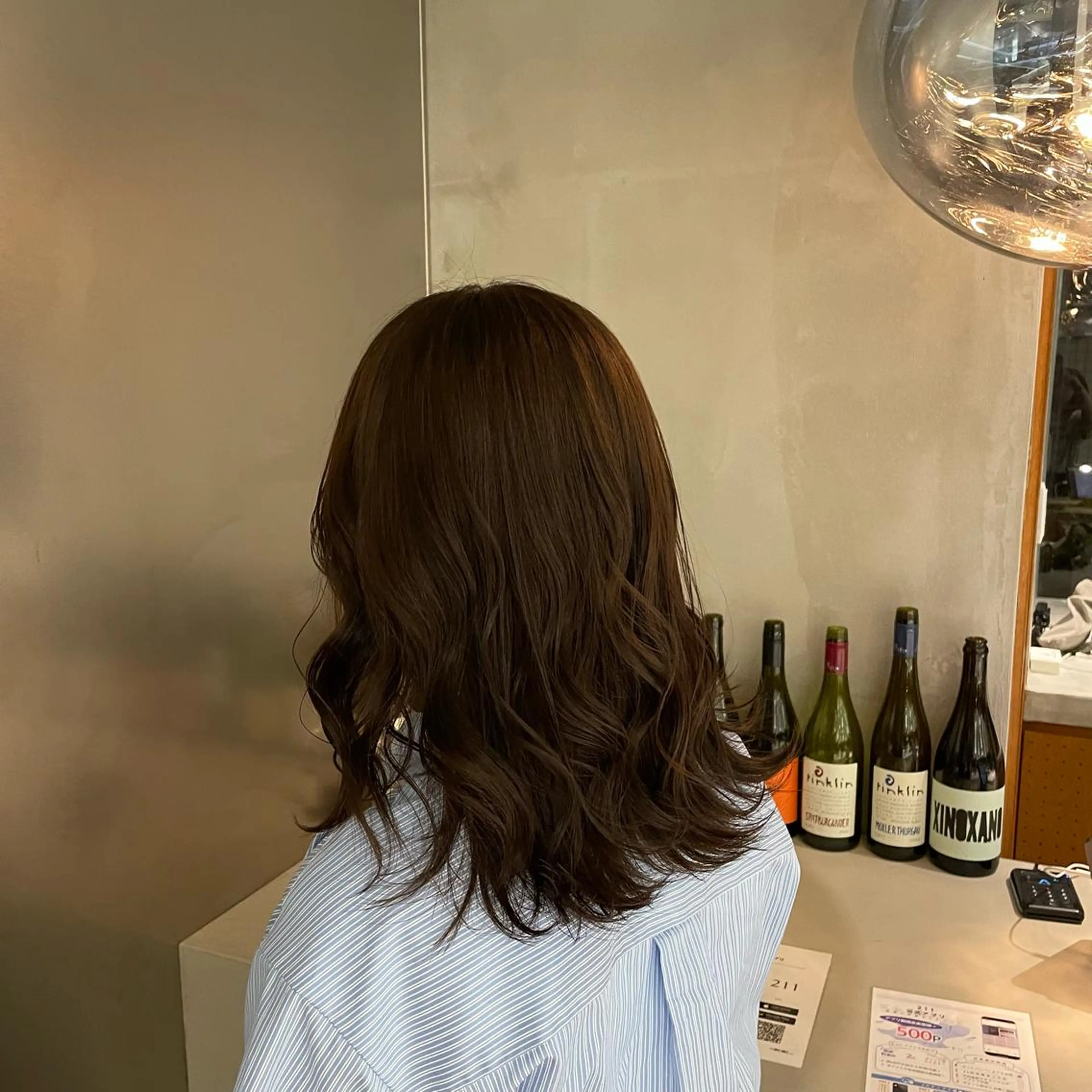 ミディアム カラー 後藤 香乃のヘアスタイル