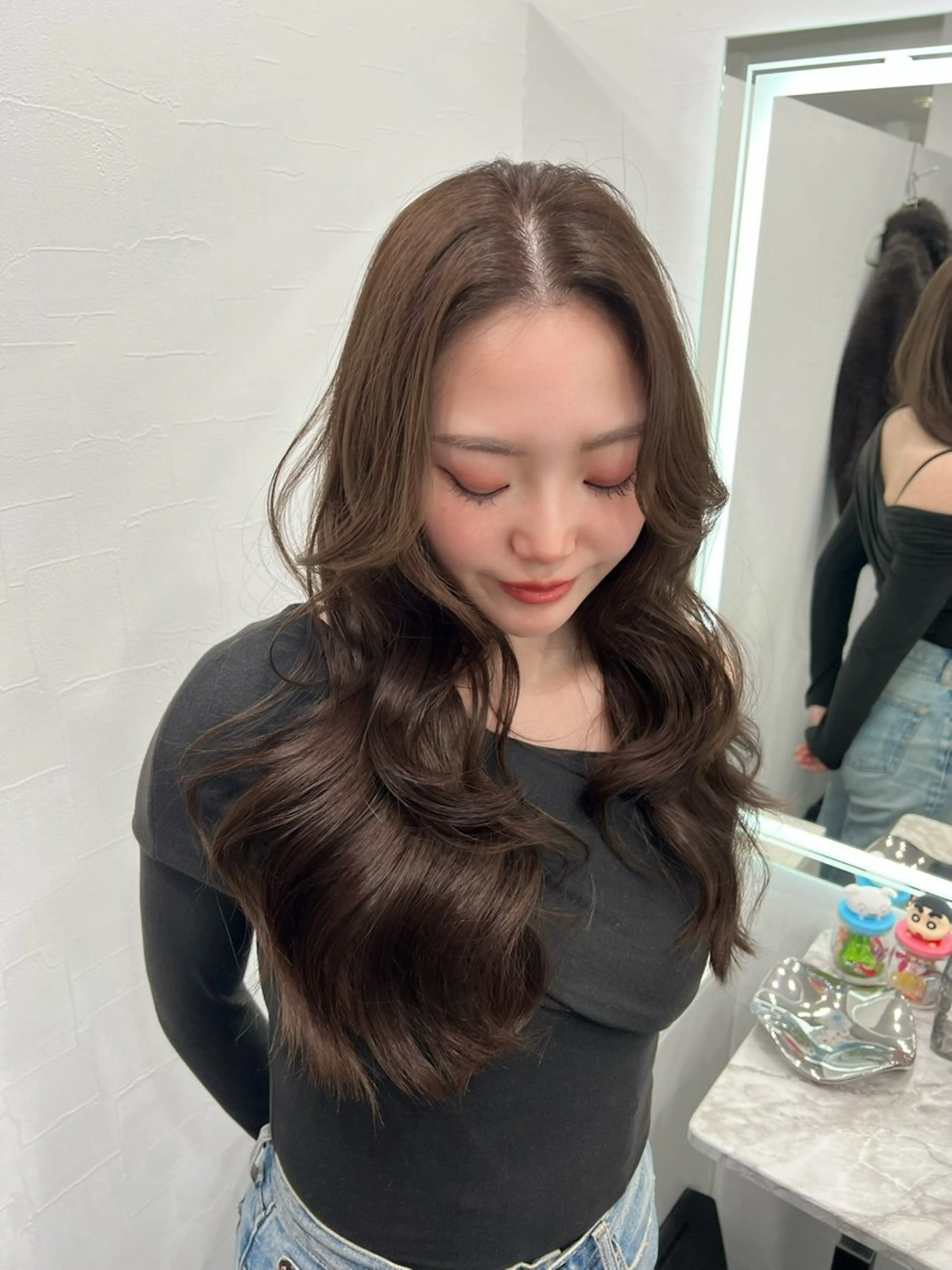 ロング カット ヘアカラー トリートメント 銀座/韓国/ワンホン 🤍艶髪🖤nahoのヘアスタイル