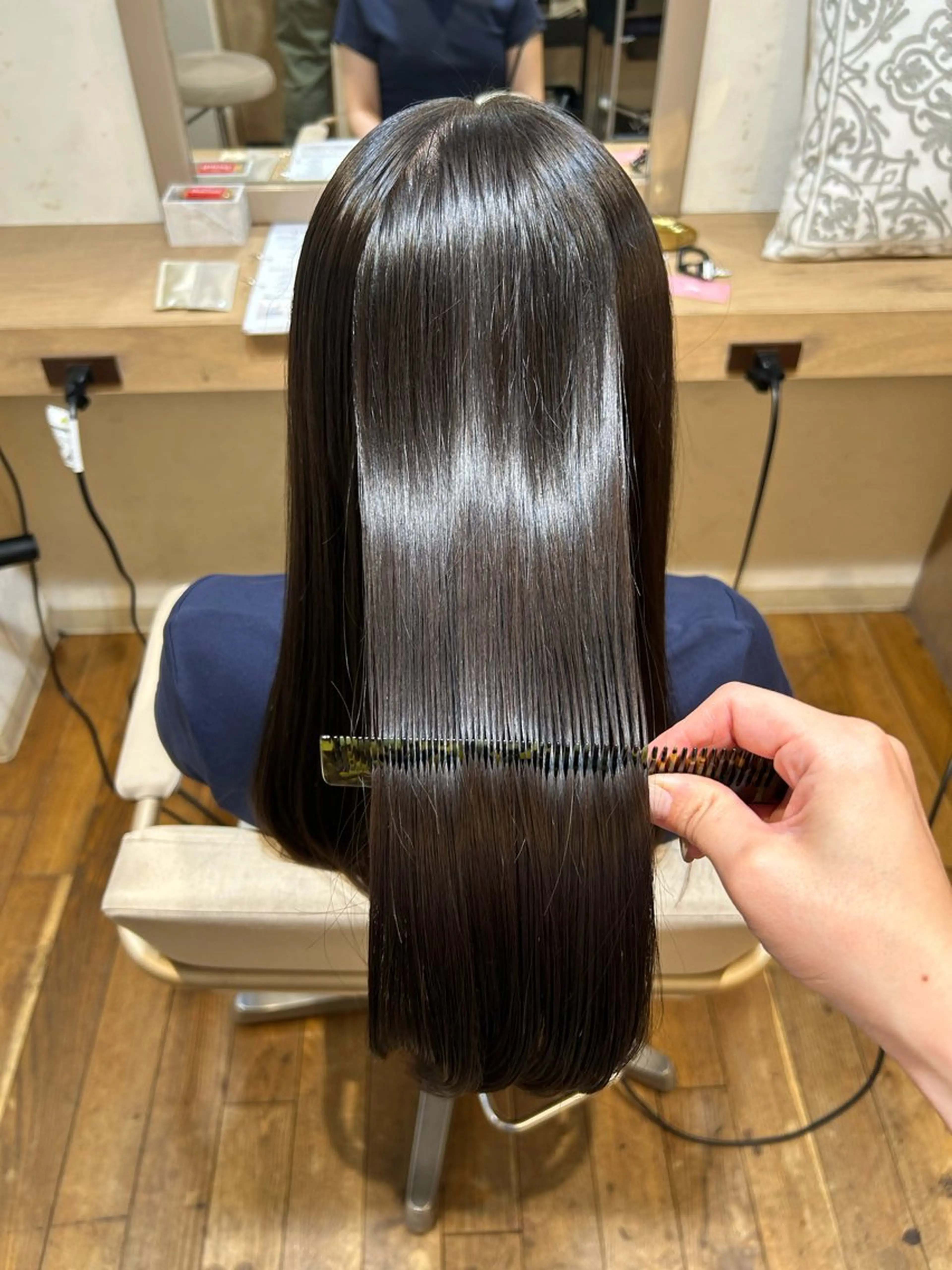 セミロング ヘアカラー トリートメント ioe元町 yukaのヘアスタイル