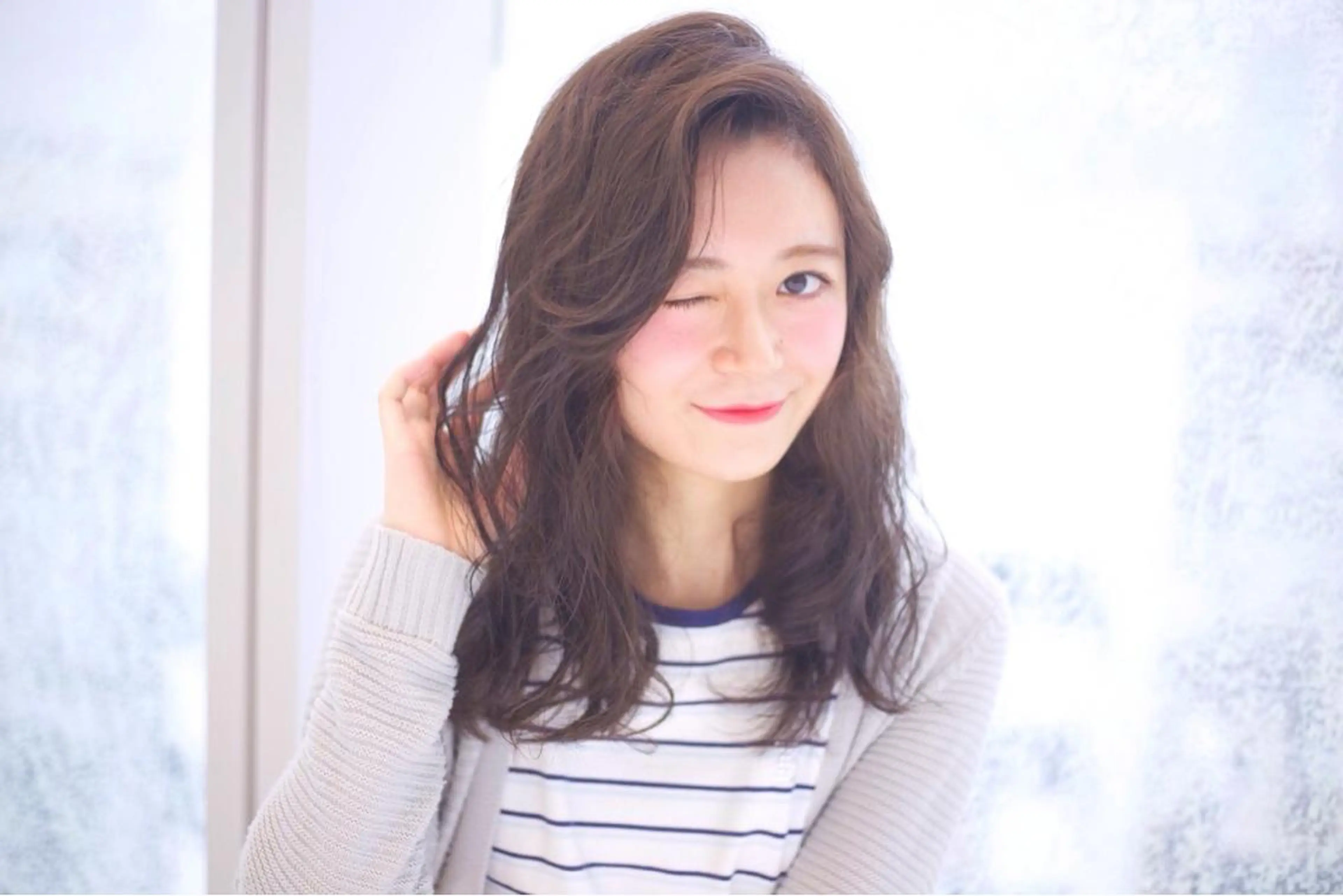 ミディアム セミロング Re:ta Hair 飯田淳平のヘアスタイル