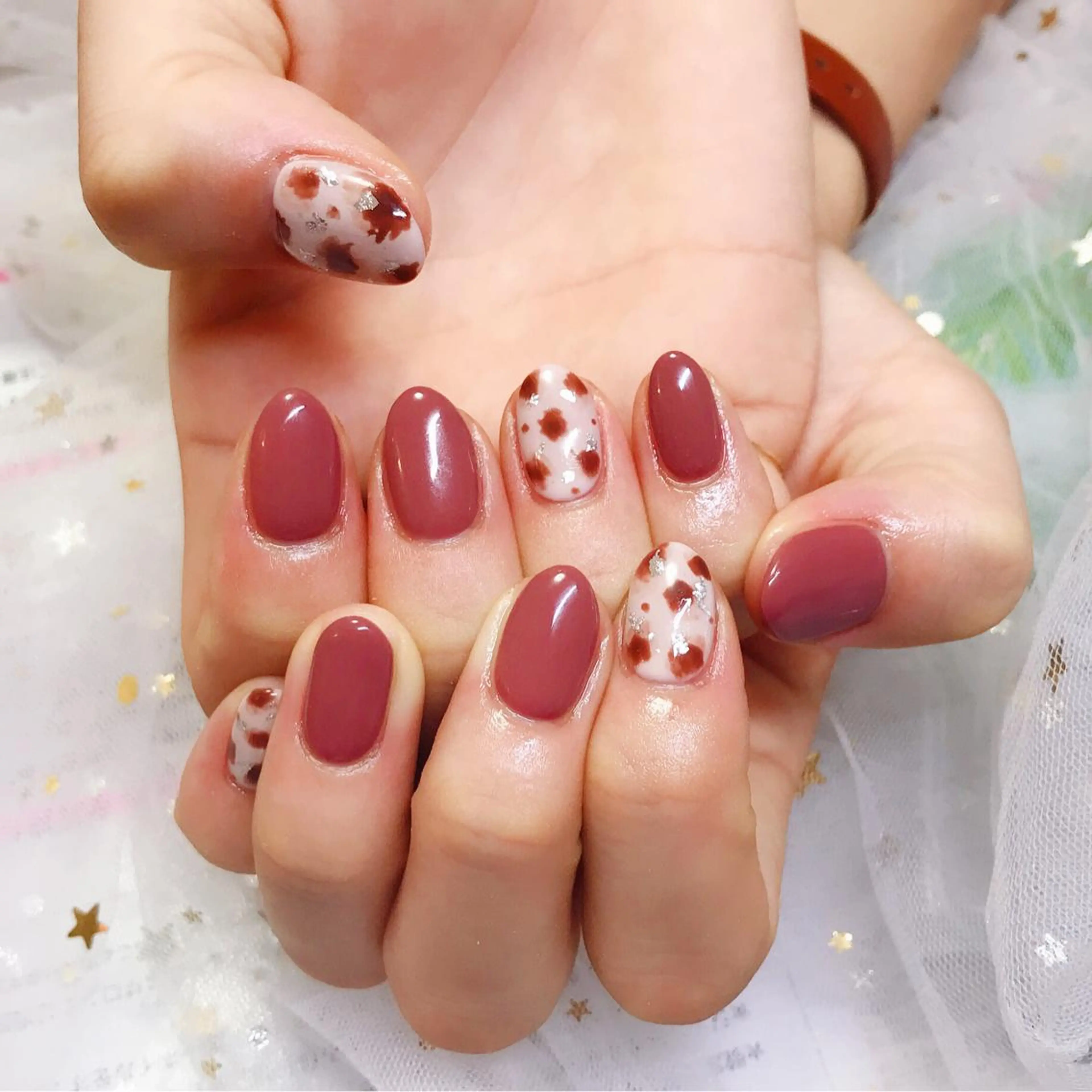 ショート カラー ネイル アートネイル Q Free nailsのネイルデザイン