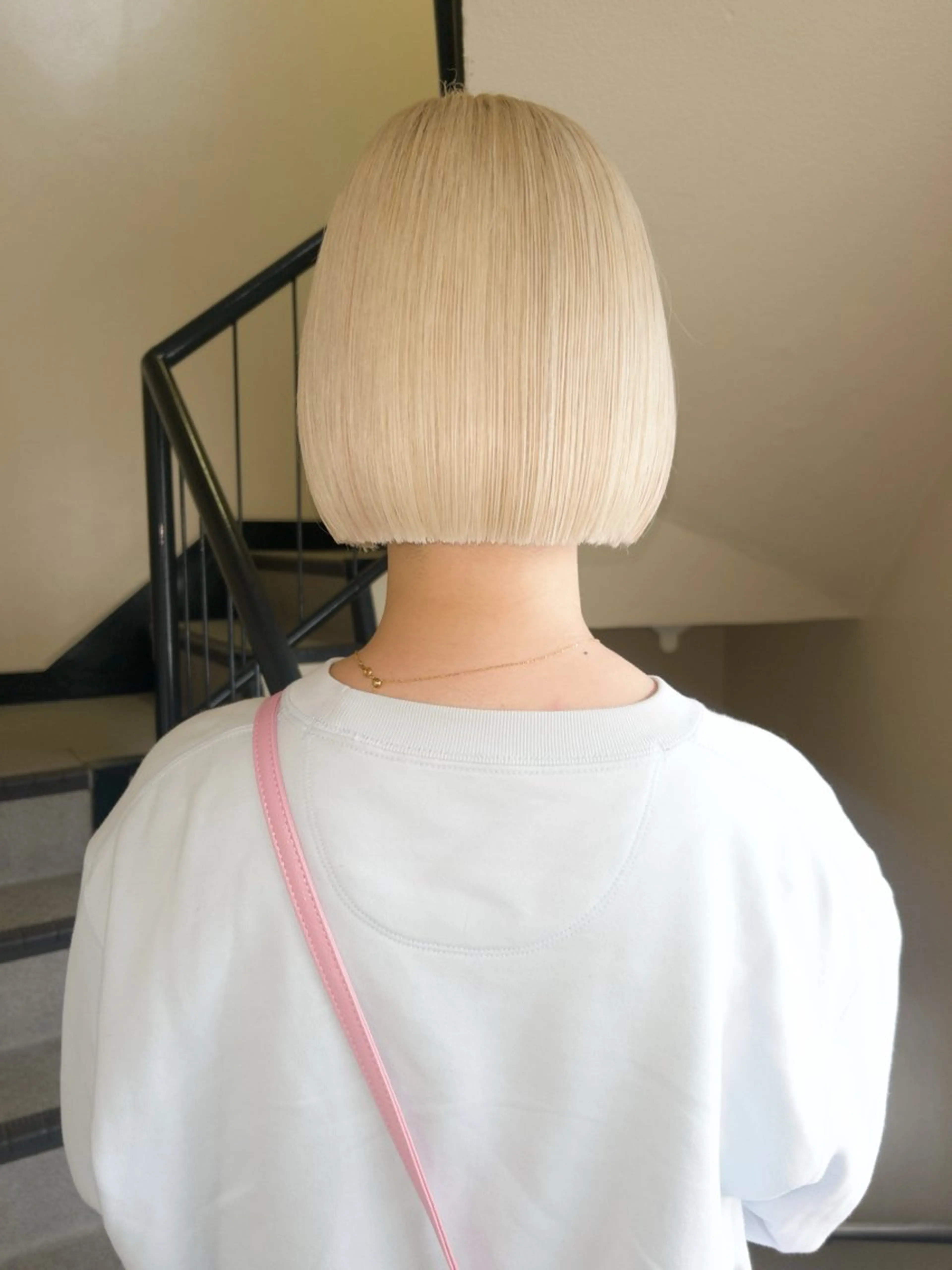 ショート 切りっぱなしボブ ボブ カット トリートメント ☕️結【suii.】 ボブ/ヘアセット☕️のヘアスタイル