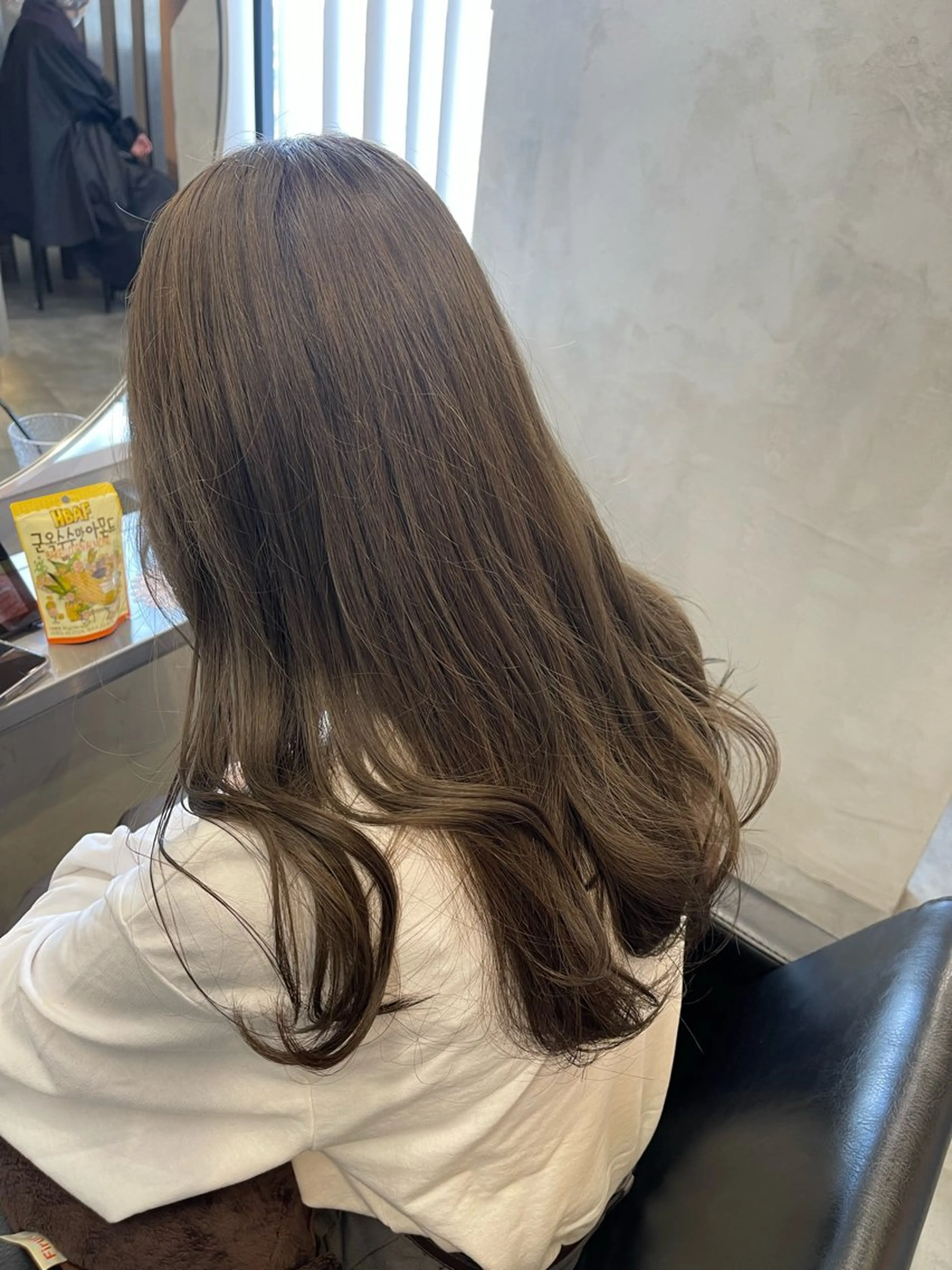 セミロング カラー オリーブグレー ダブルカラー /まつ毛パーマ🎀のヘアスタイル