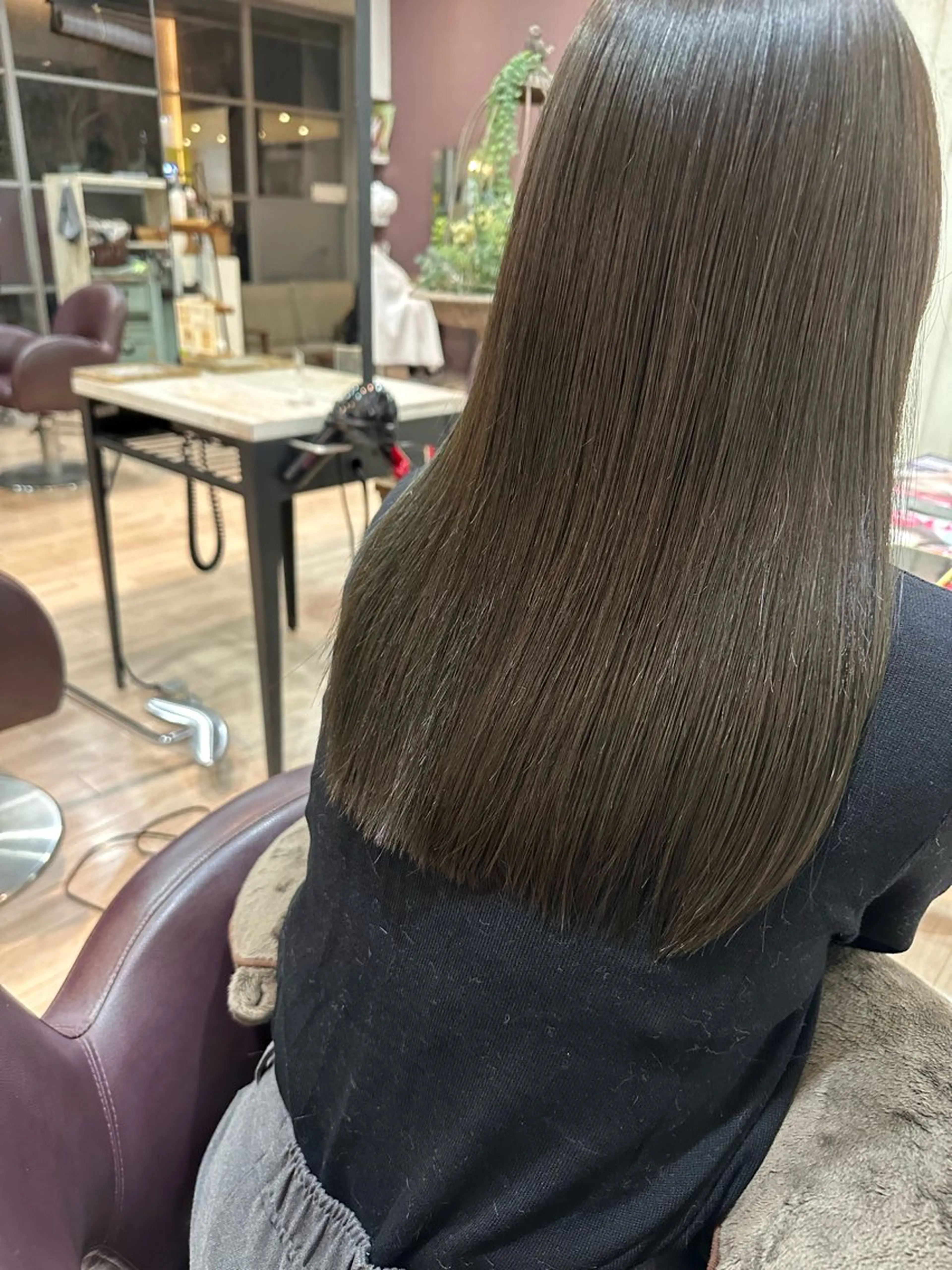 セミロング ヘアカラー トリートメント ツヤ髪質改善 💜れいな💜のヘアスタイル