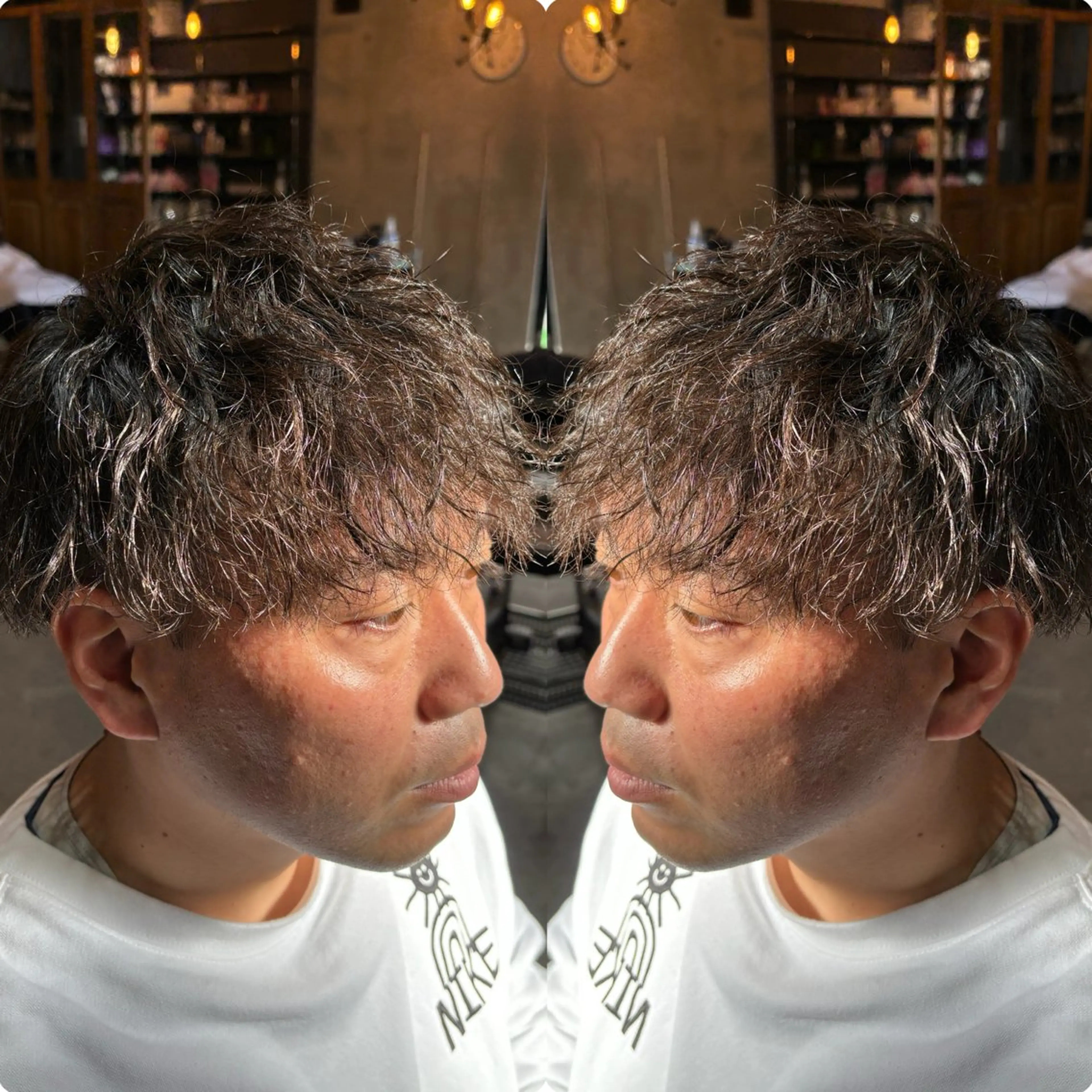 ミディアム 👑曲がる縮毛矯正 /パーマ👑ショウのヘアスタイル