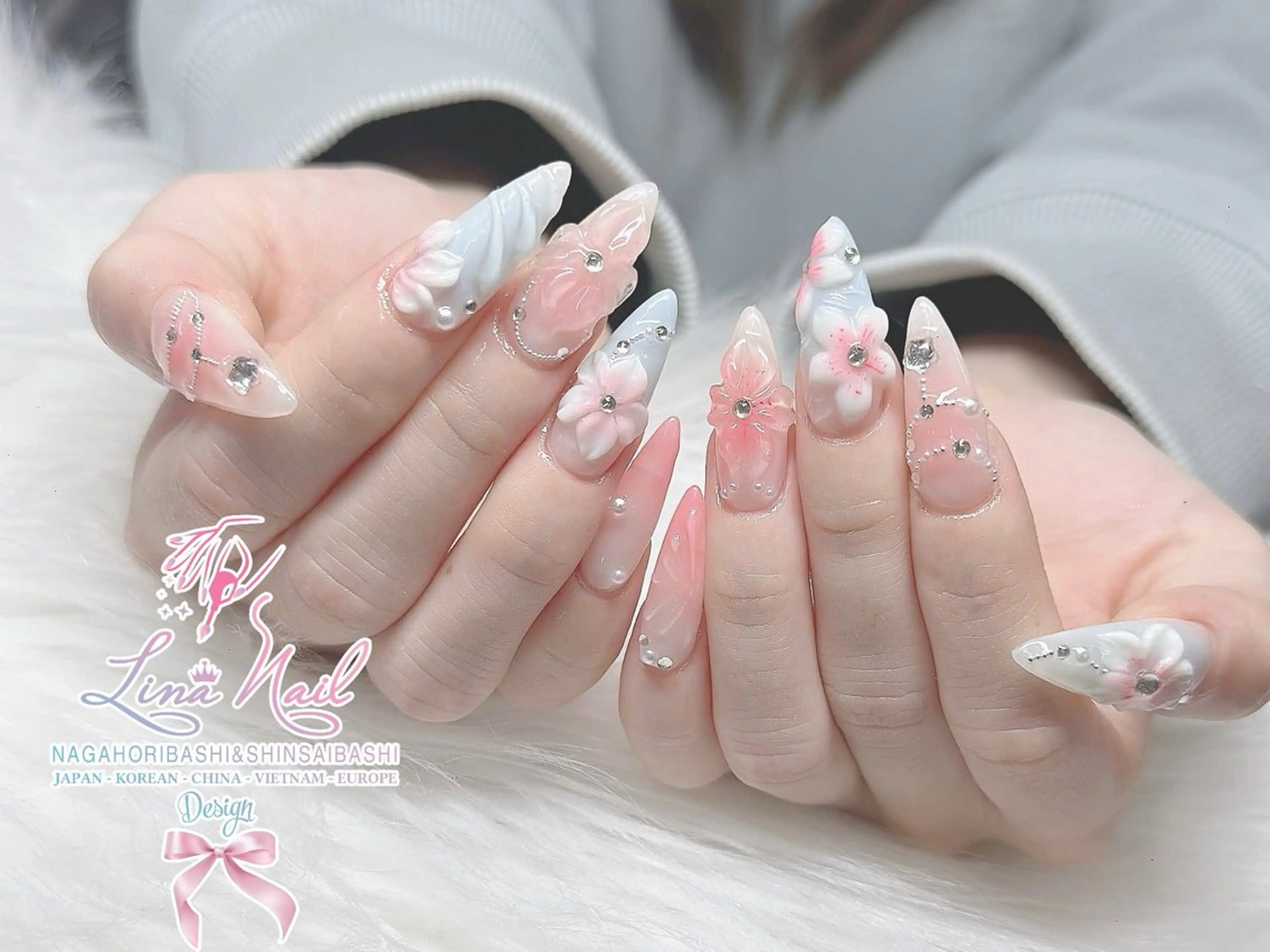 ネイル フットネイル ジェルネイル 持ち込み ネイルチップ ハンドネイル リナネイル 長堀橋店／東心斎橋店のネイルデザイン