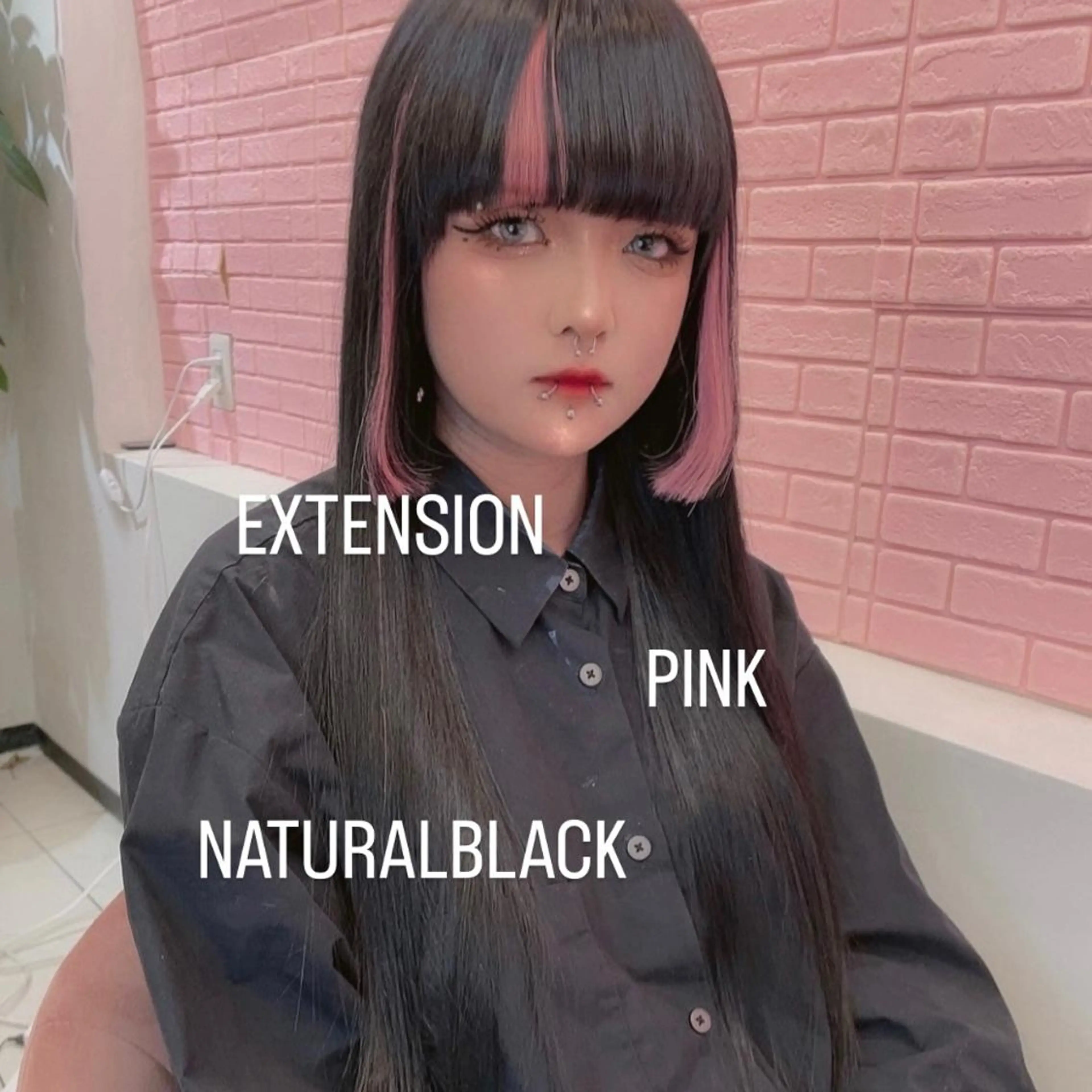 ロング カラー ヘアカラー エクステ エクステ🩵ブリーチ 韓国ヘア🩵KAEのヘアスタイル