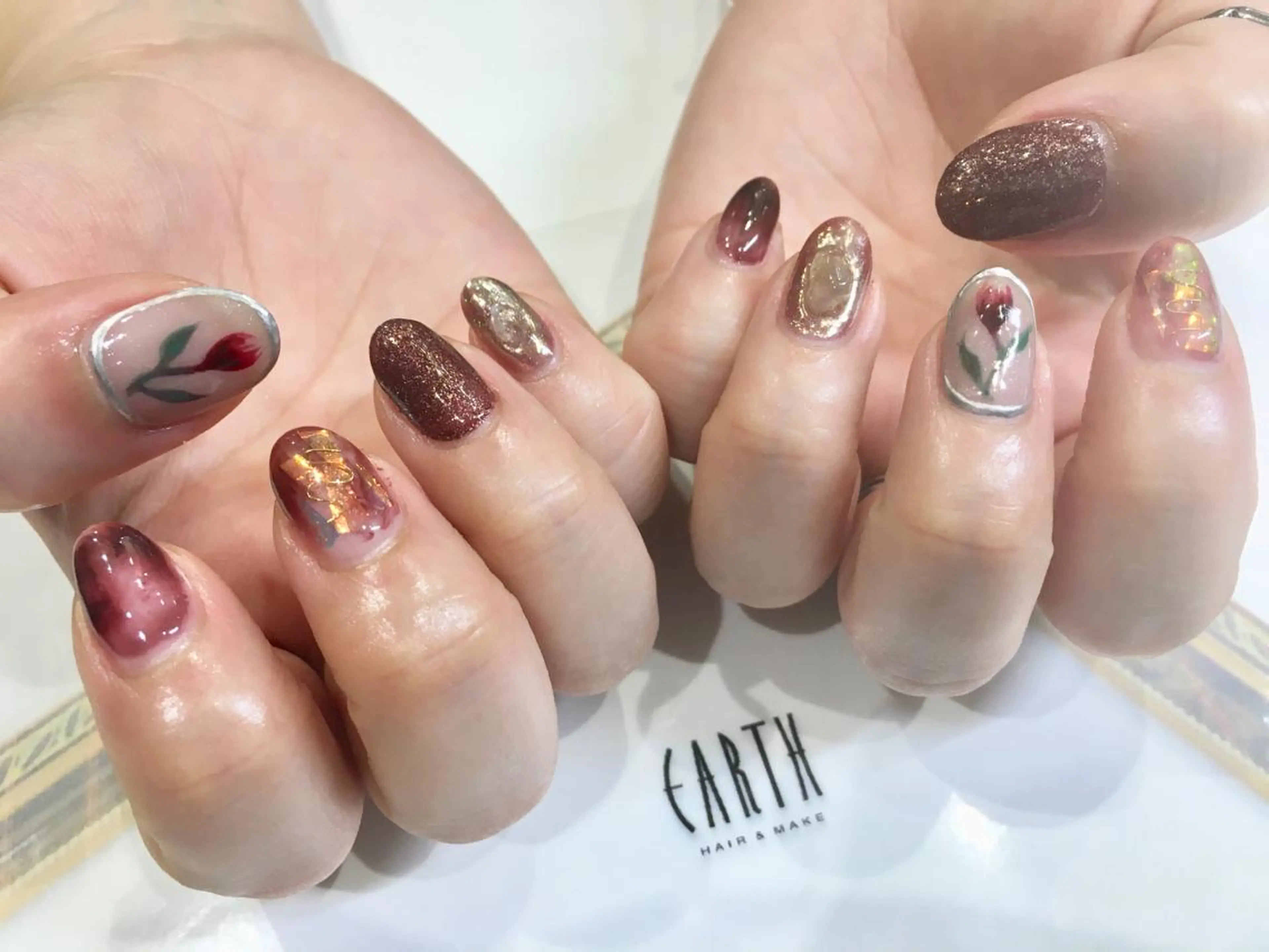 ネイル ハンドネイル 佐藤 まりえのネイルデザイン