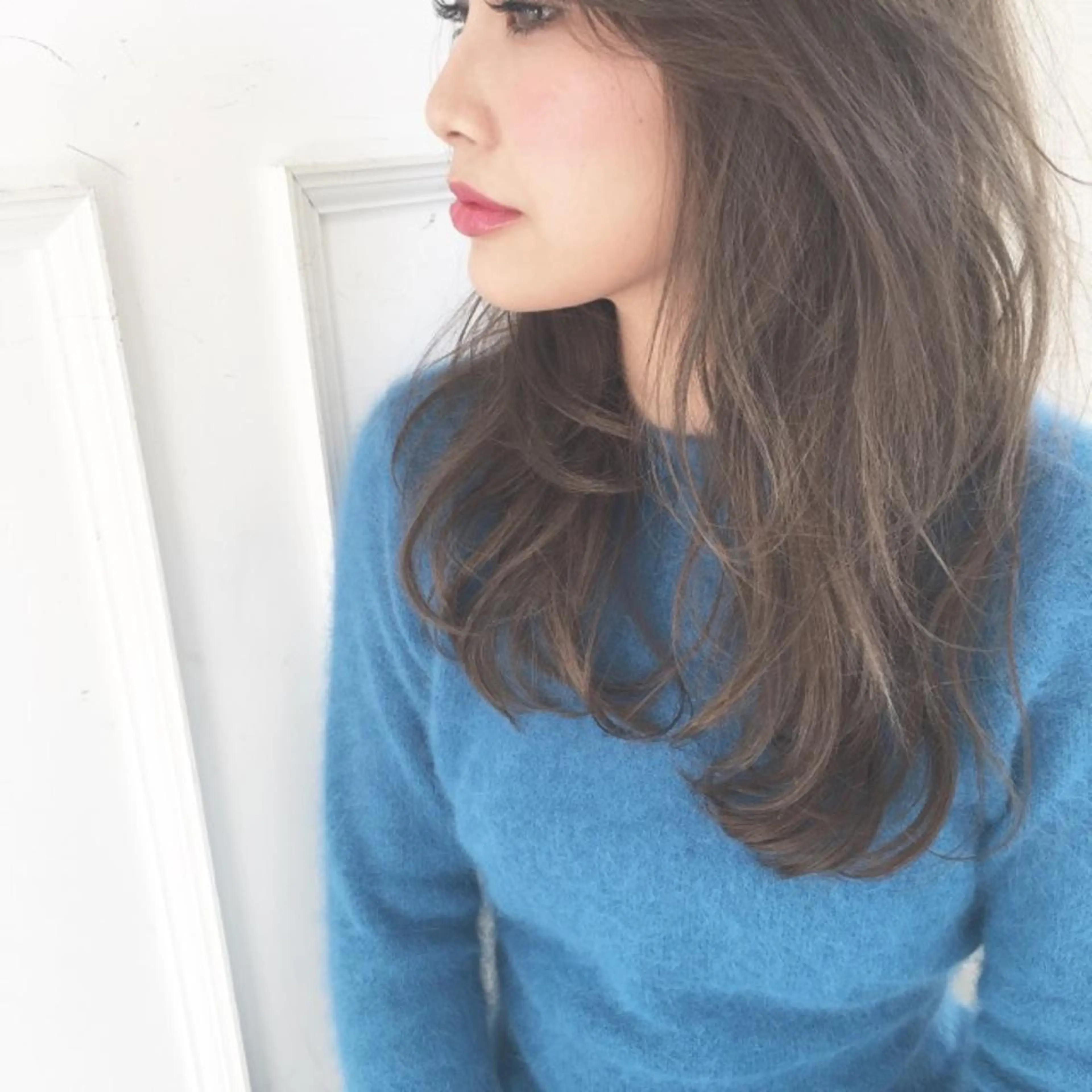 ロング カラー パーマ ヘアアレンジ ◆感動口コミ/最小顔 理論カット◆森口 峻のヘアスタイル