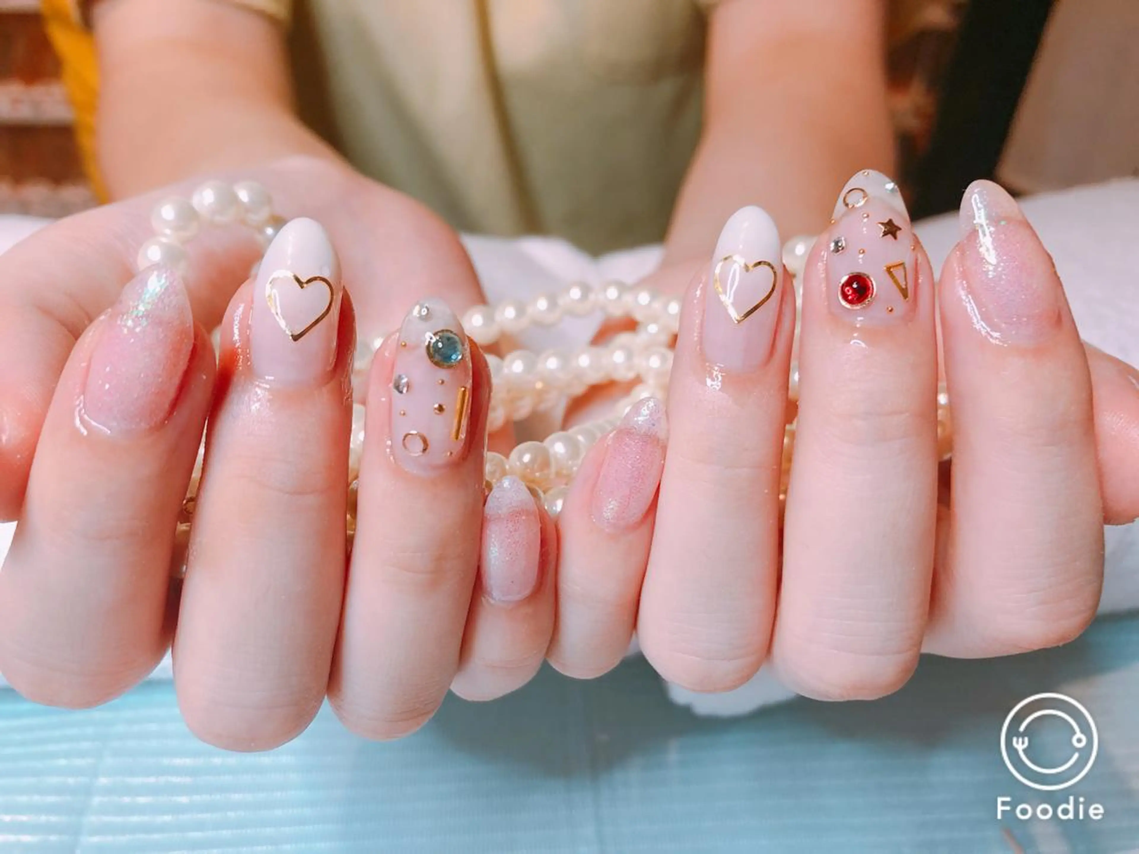 ミディアム ネイル 長さ出し専門 nynaのネイルデザイン