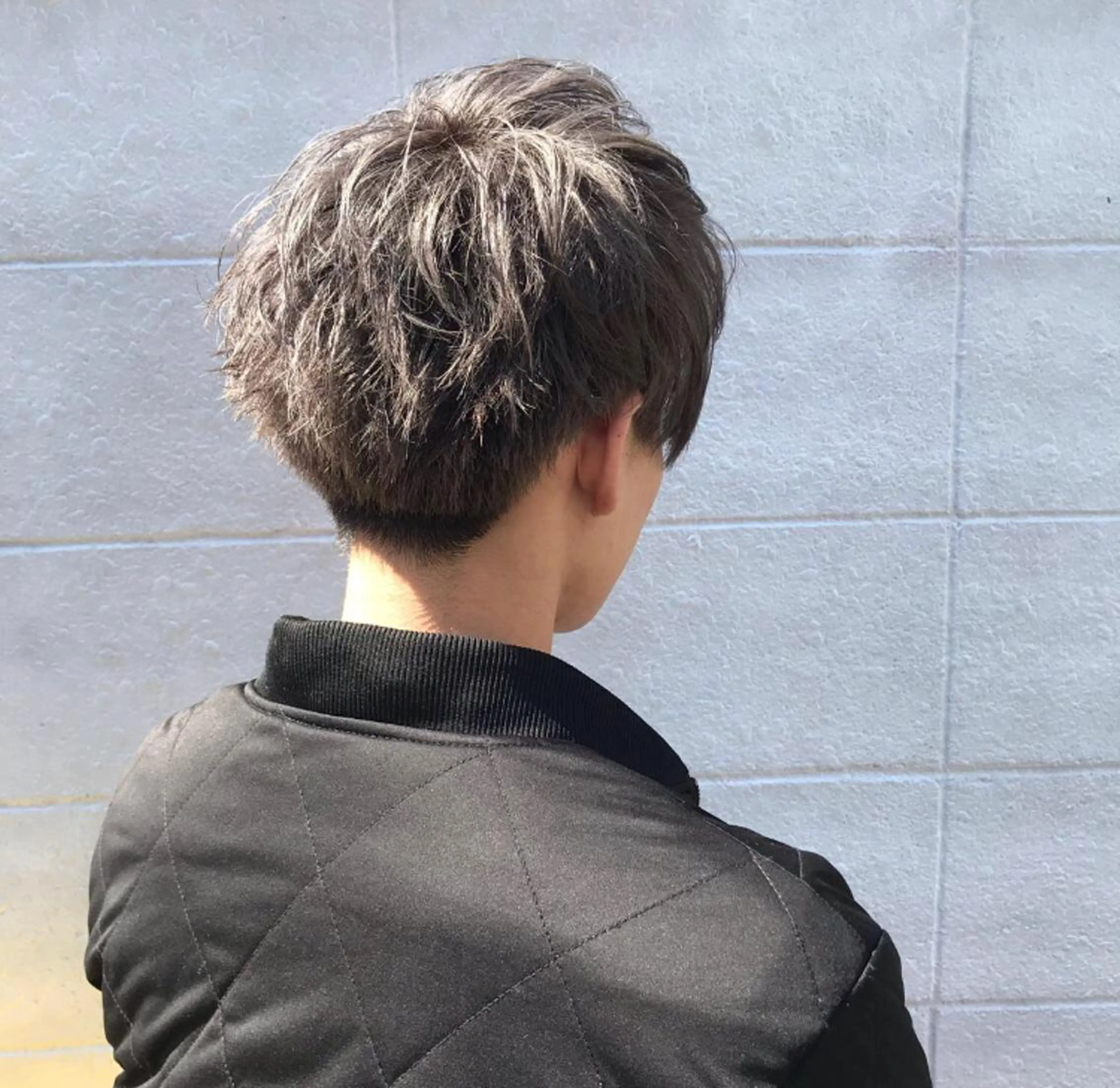 ショート カラー パーマ メンズ JUNTA 梅田茶屋町のヘアスタイル