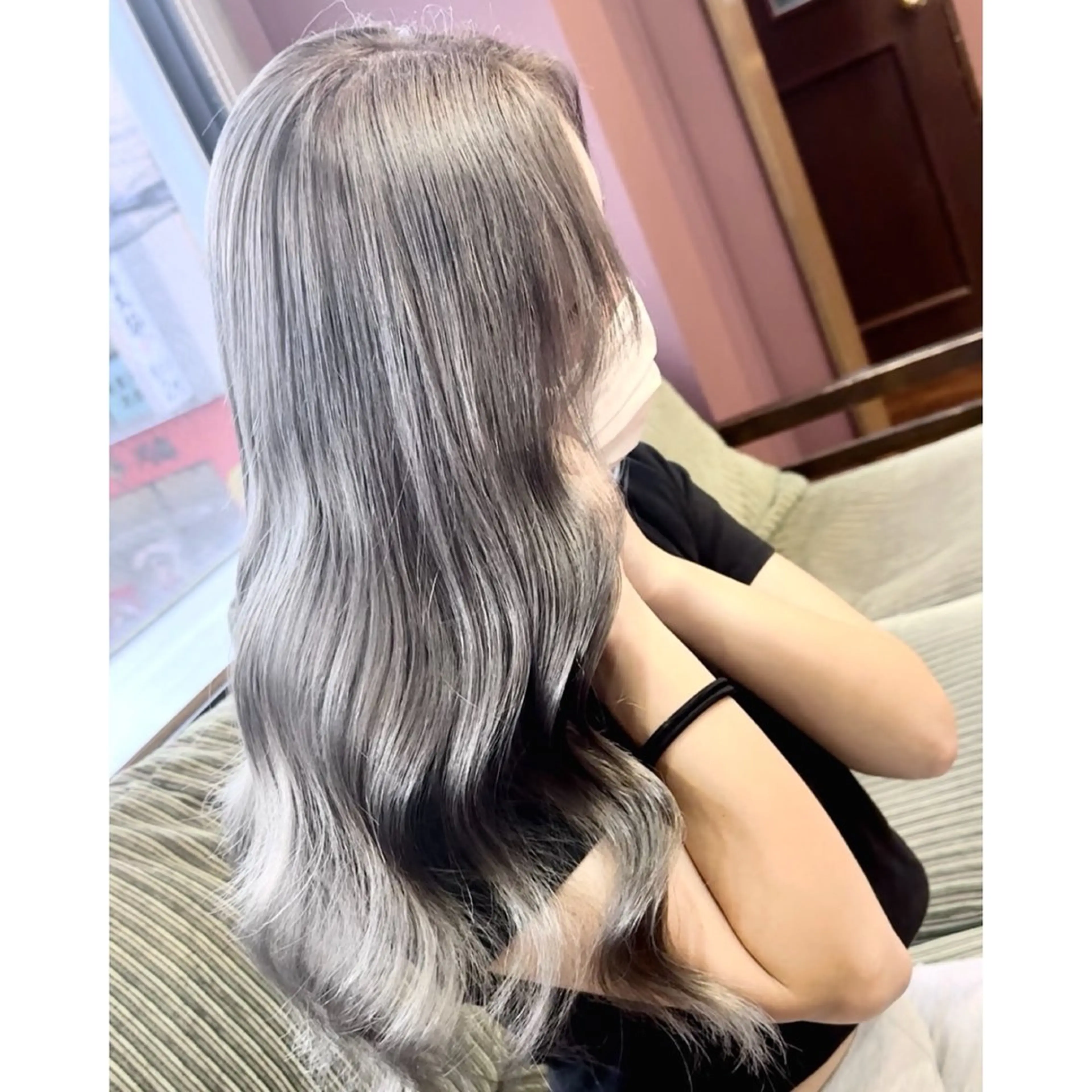 セミロング カラー バレイヤージュ レイヤーカット カット ヘアカラー トリートメント Beyond（kitaro）所属・石井辰功也 フリーランス美容師のヘアスタイル