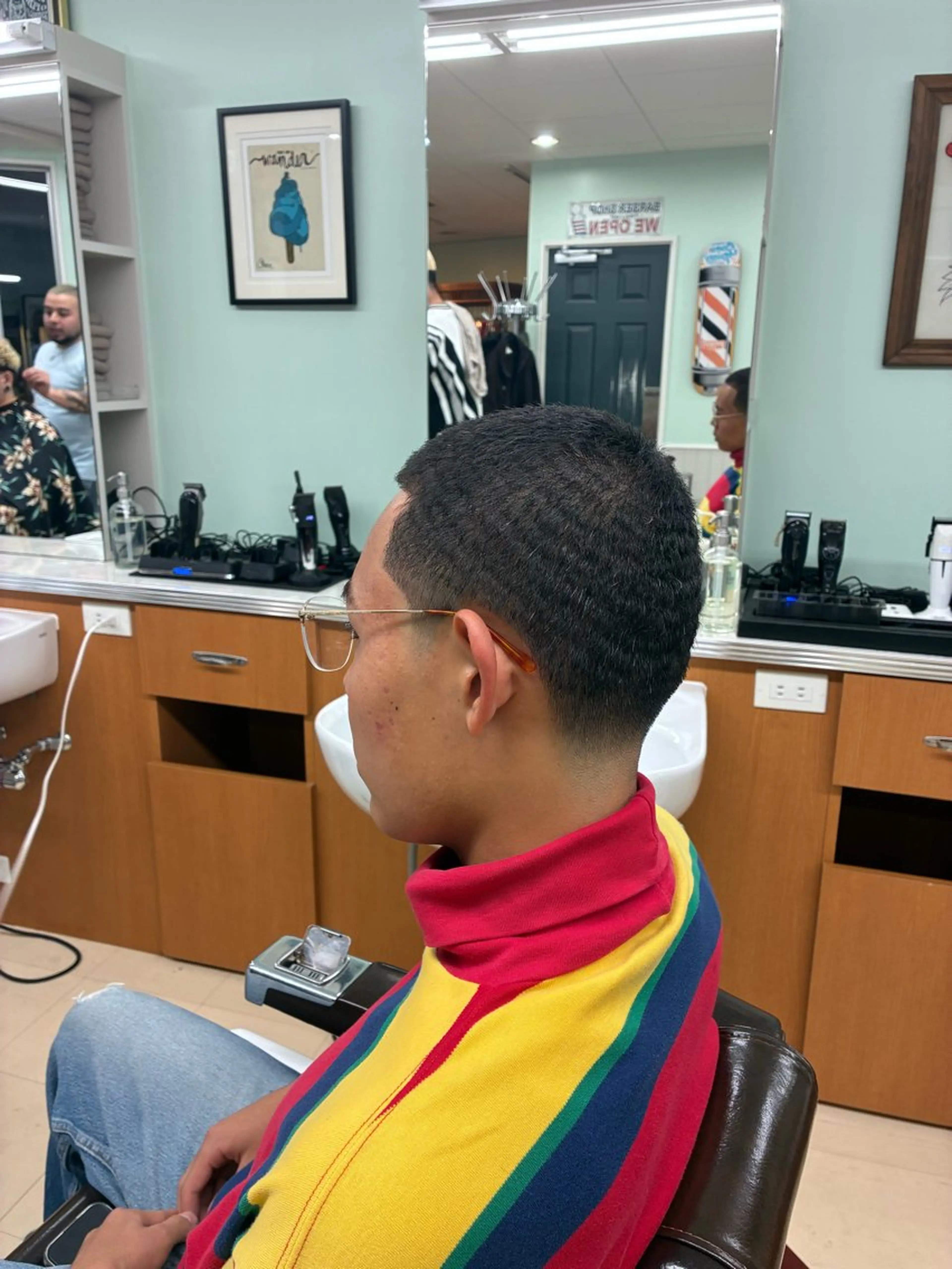 ショート メンズ barberspoint所属・💈フェードカット なす💈のヘアスタイル