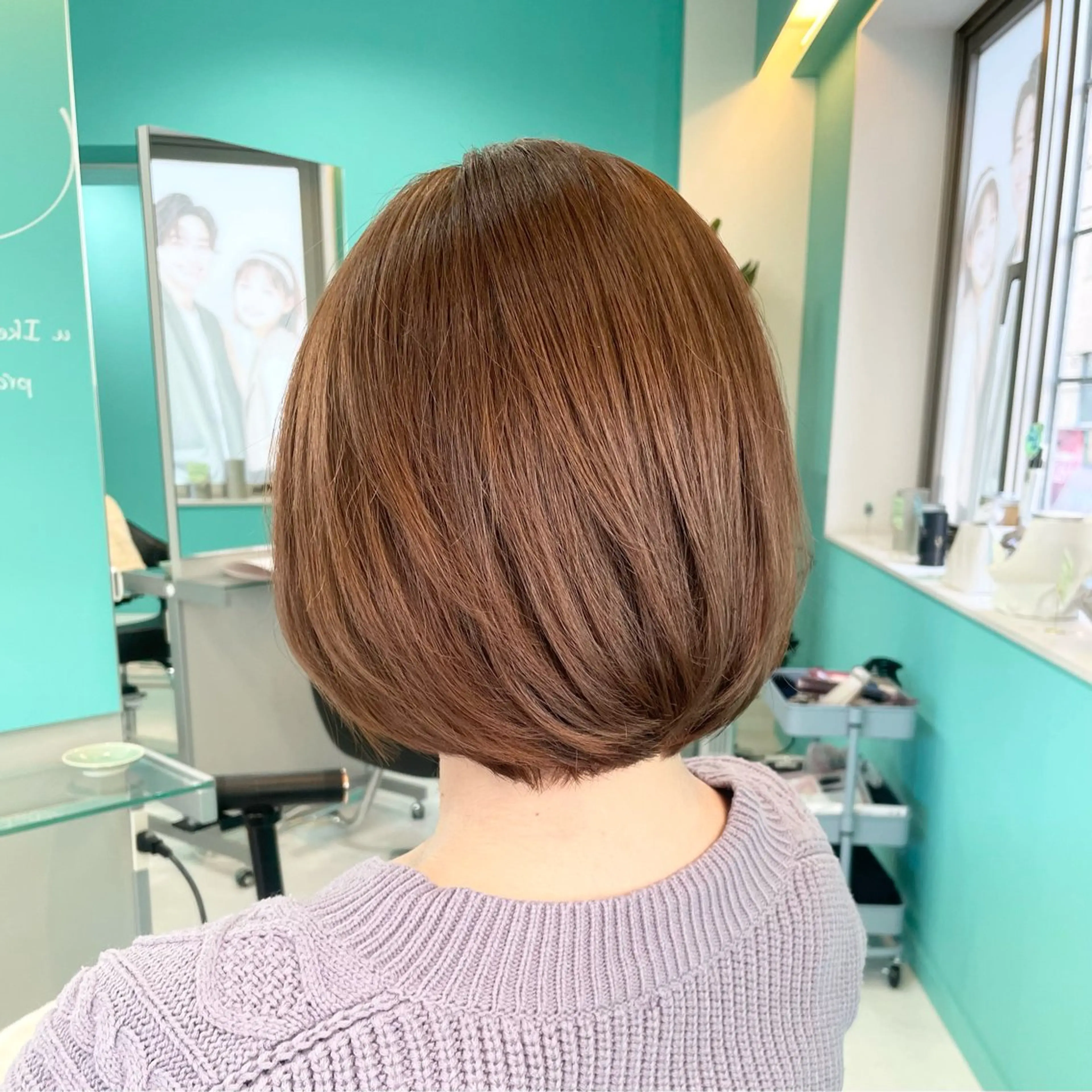 ショート カラー ベージュカラー Natsuki💖 ボブ×艶カラー🥣のヘアスタイル