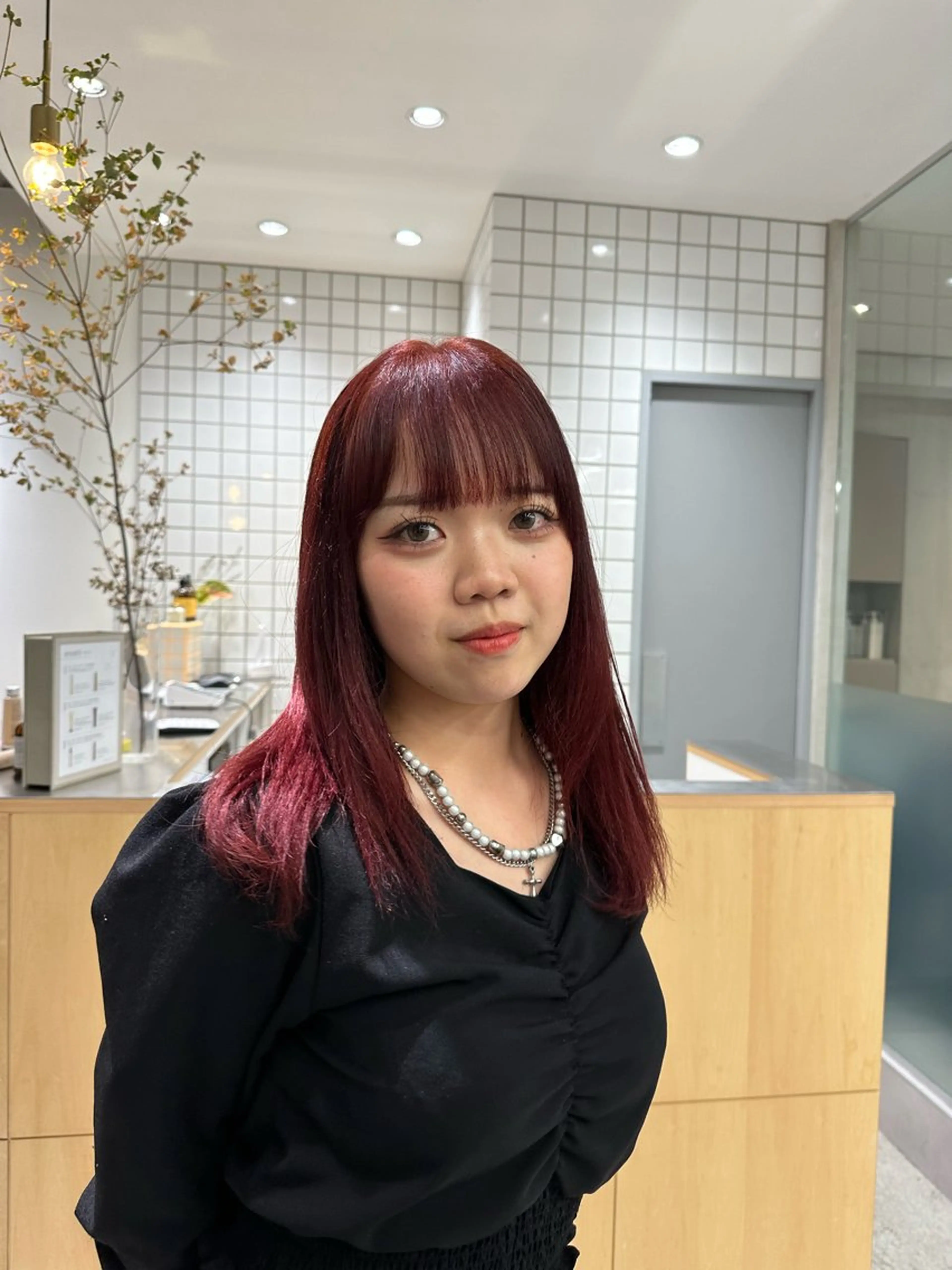 セミロング ヘアカラー 🍇透明感カラー/ カットひかる🍒のヘアスタイル