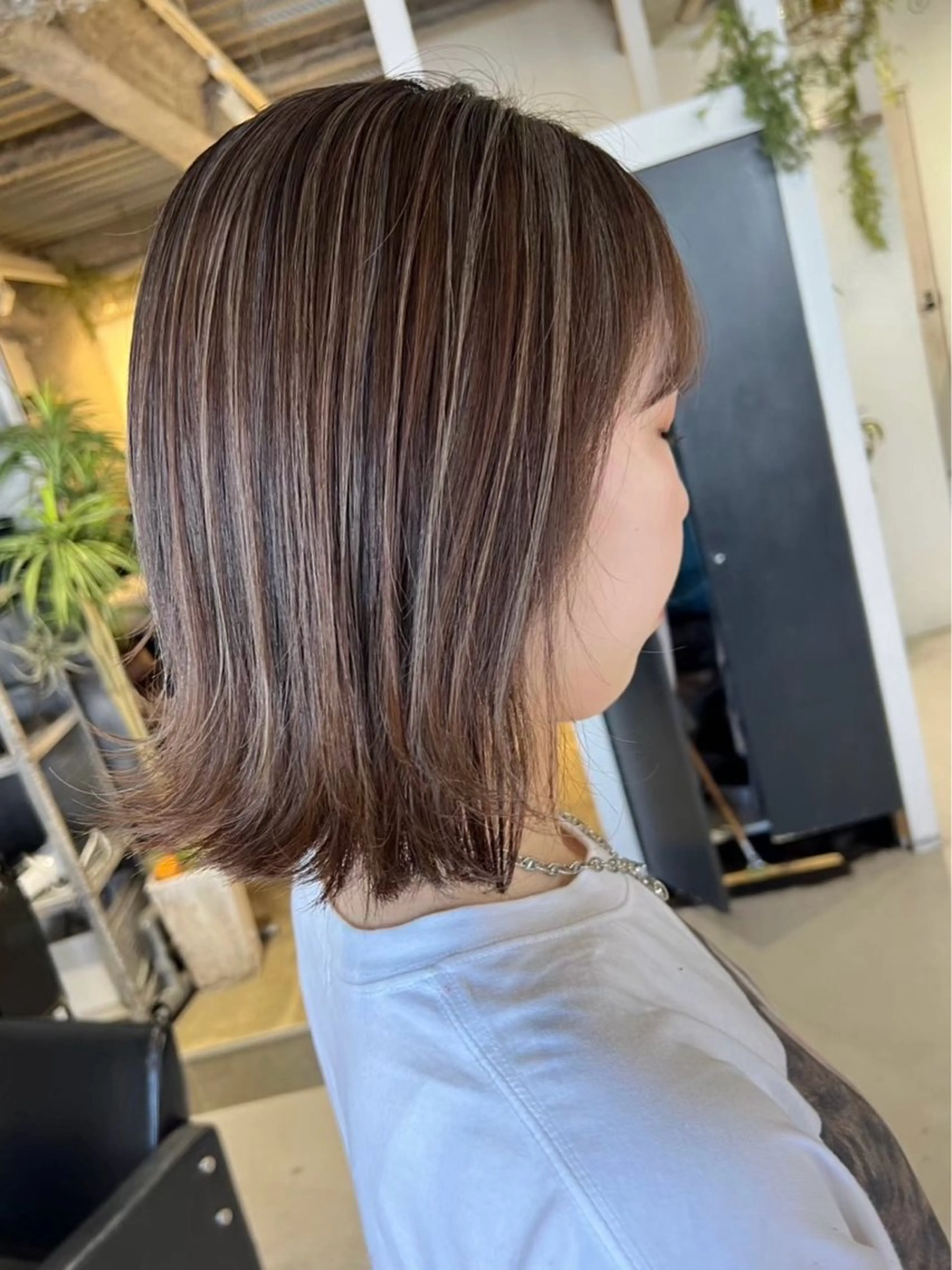 ミディアム ハイライト カット ヘアカラー トリートメント inc新小岩 🌱MANAMIのヘアスタイル